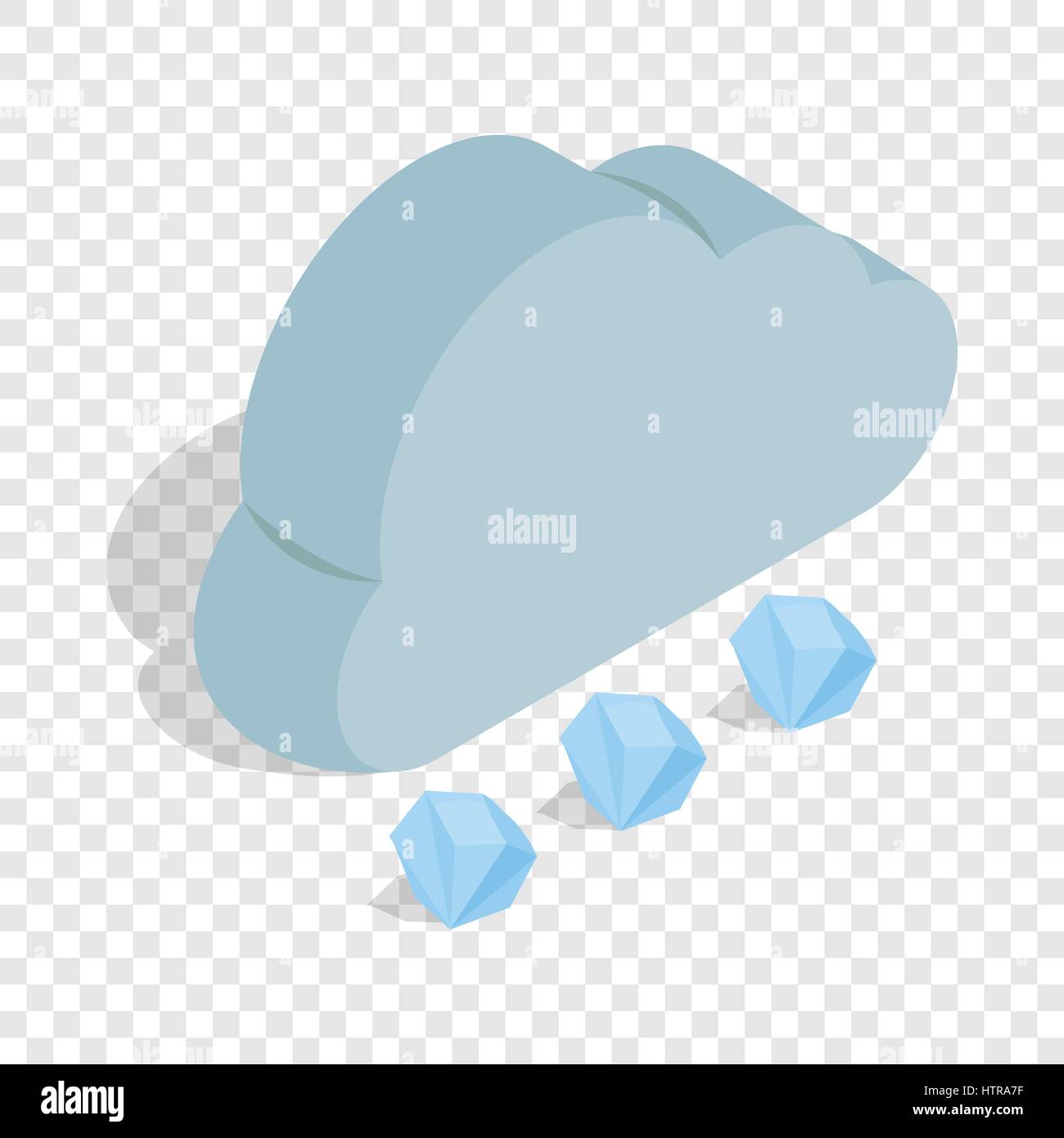 Cloud and hail isometric icon Stock Vector Image & Art - Alamy
