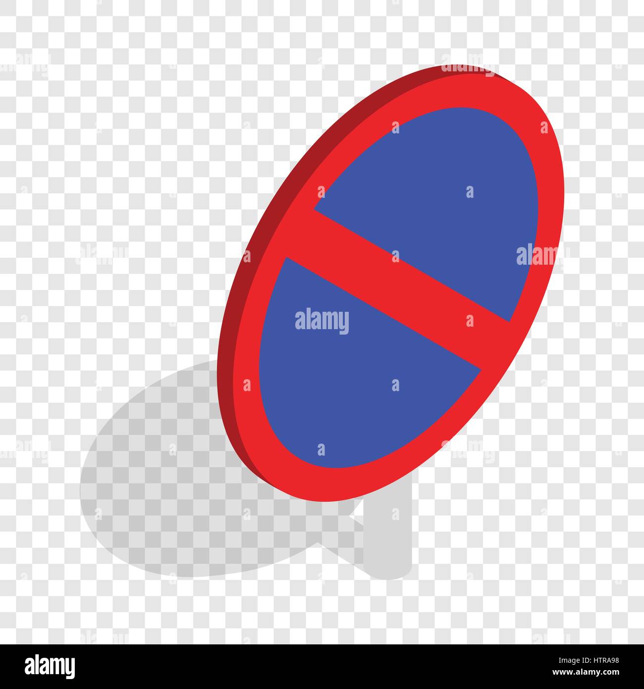 No parking traffic sign isometric icon Stock Vector Image & Art - Alamy