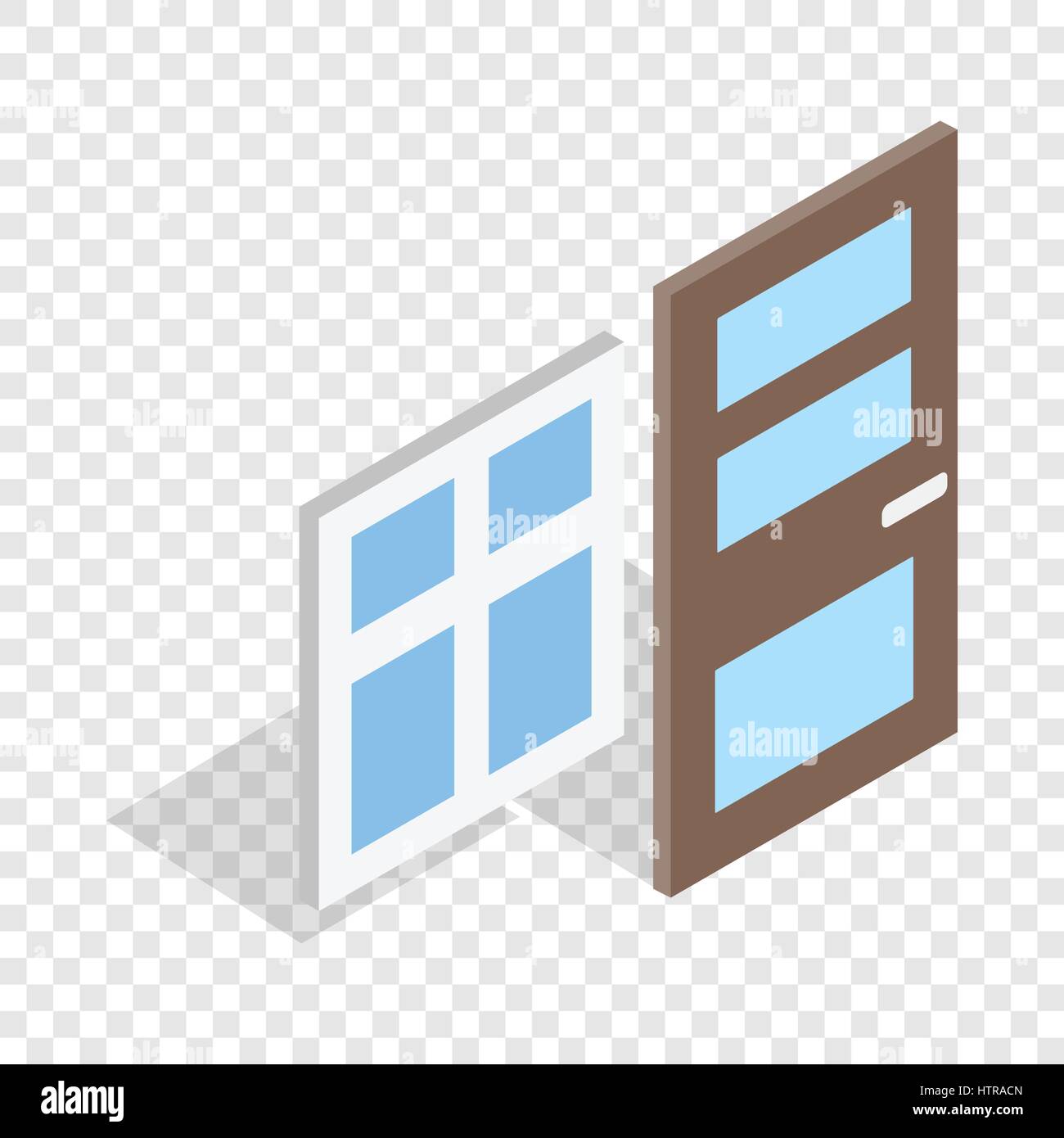 Door and window isometric icon Stock Vector Image & Art - Alamy