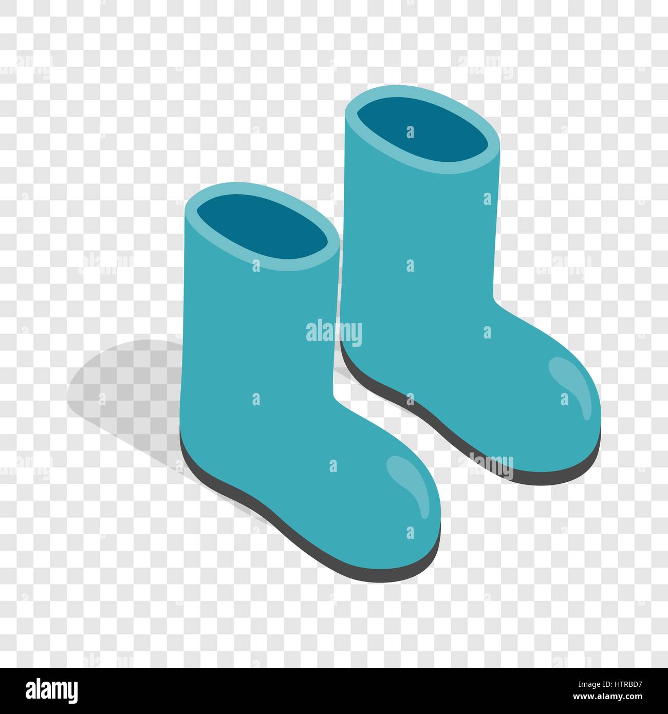 Rubber boots isometric icon Stock Vector Image & Art - Alamy