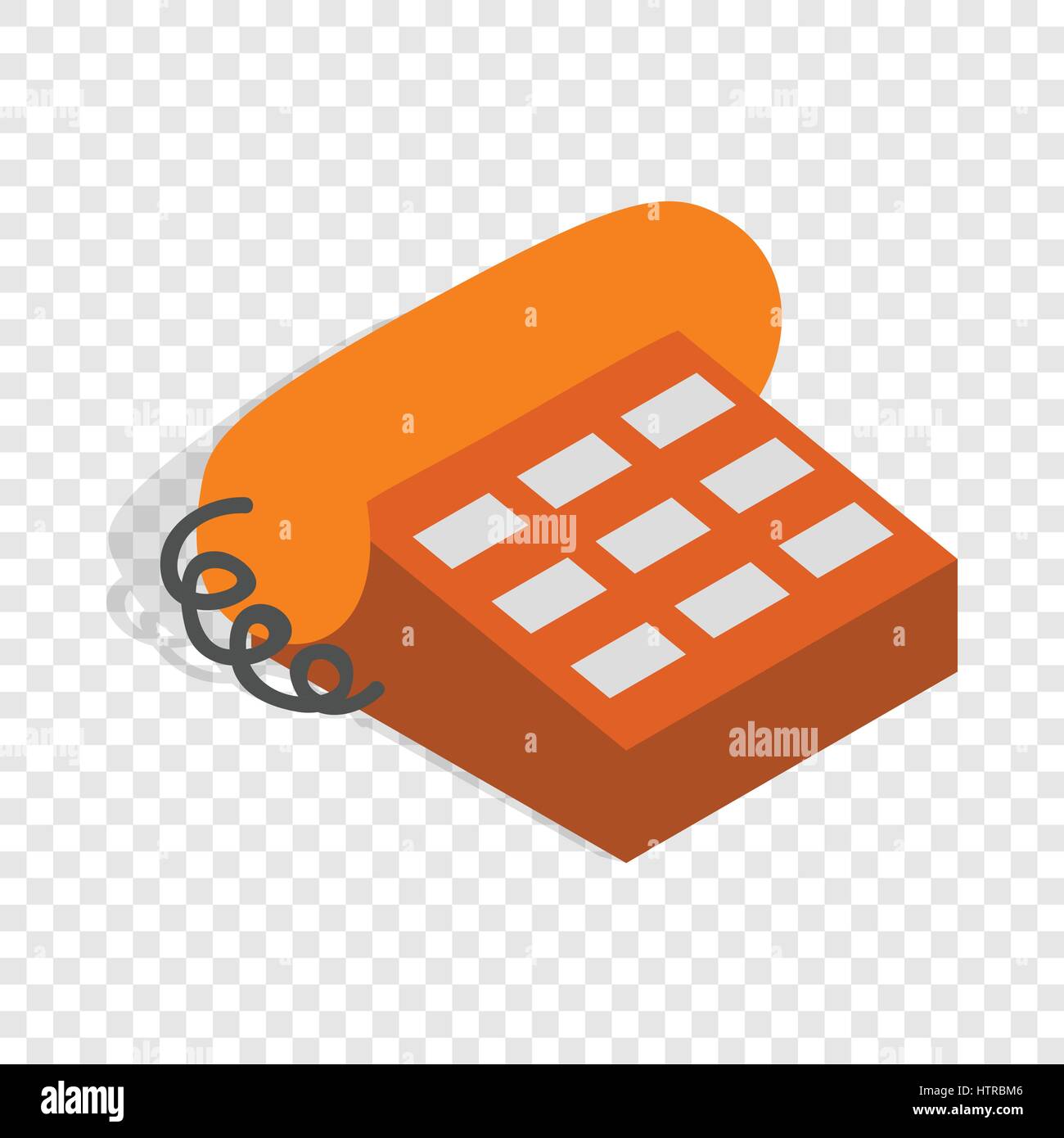 Phone handset isometric icon Stock Vector Image & Art - Alamy