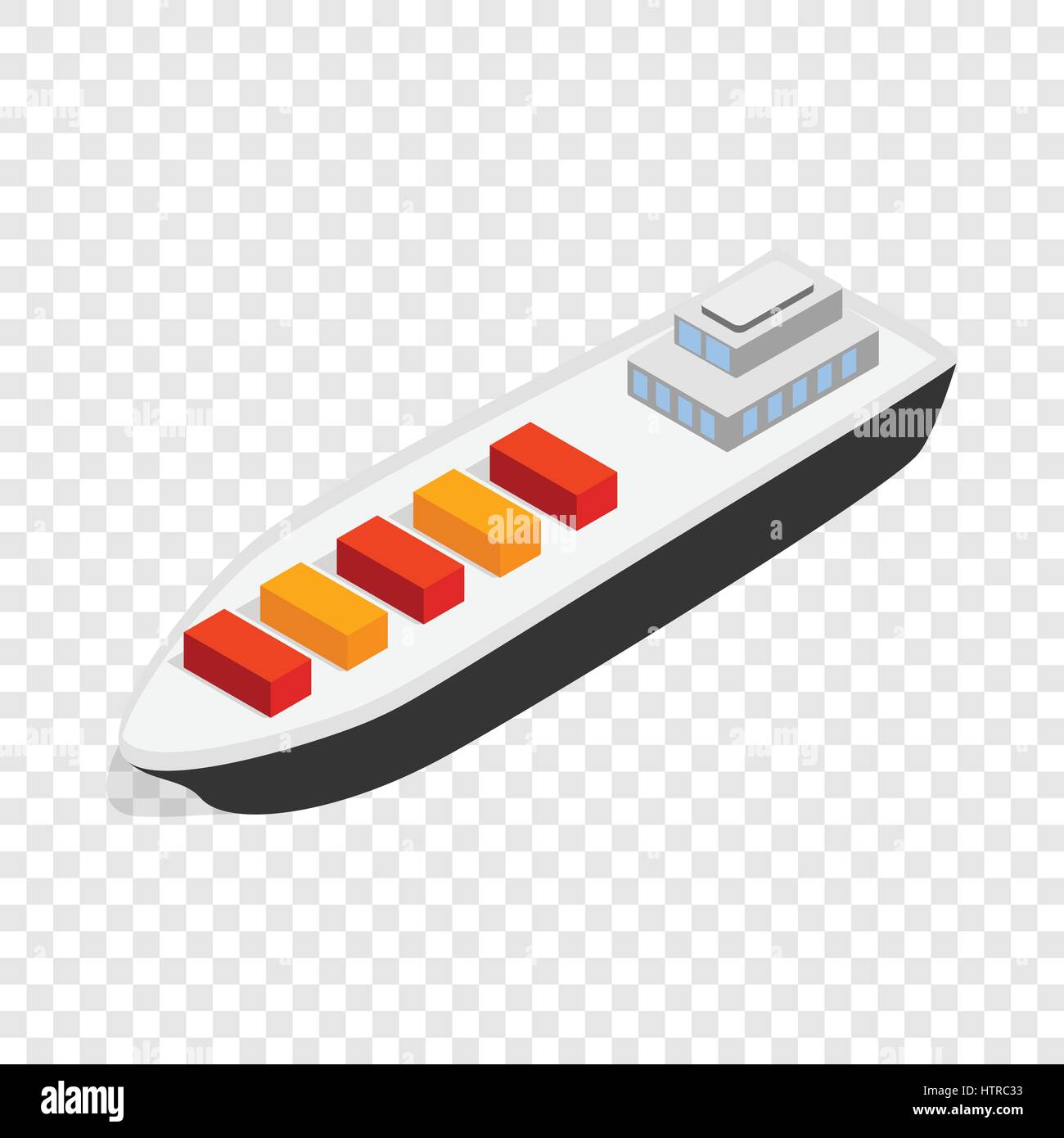 Cargo ship isometric icon Stock Vector Image & Art - Alamy