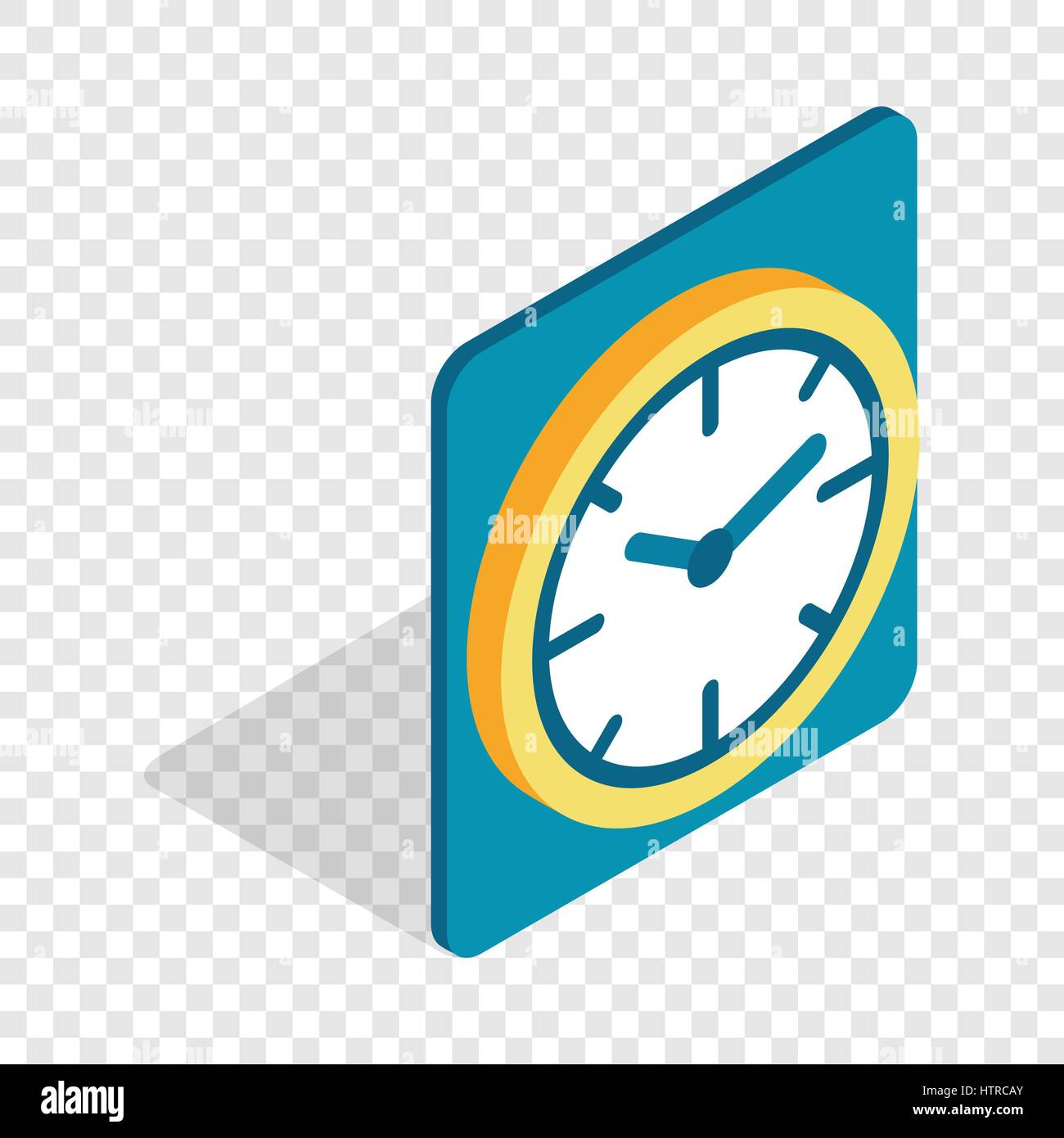 Wall color clock isometric icon Stock Vector Image & Art - Alamy
