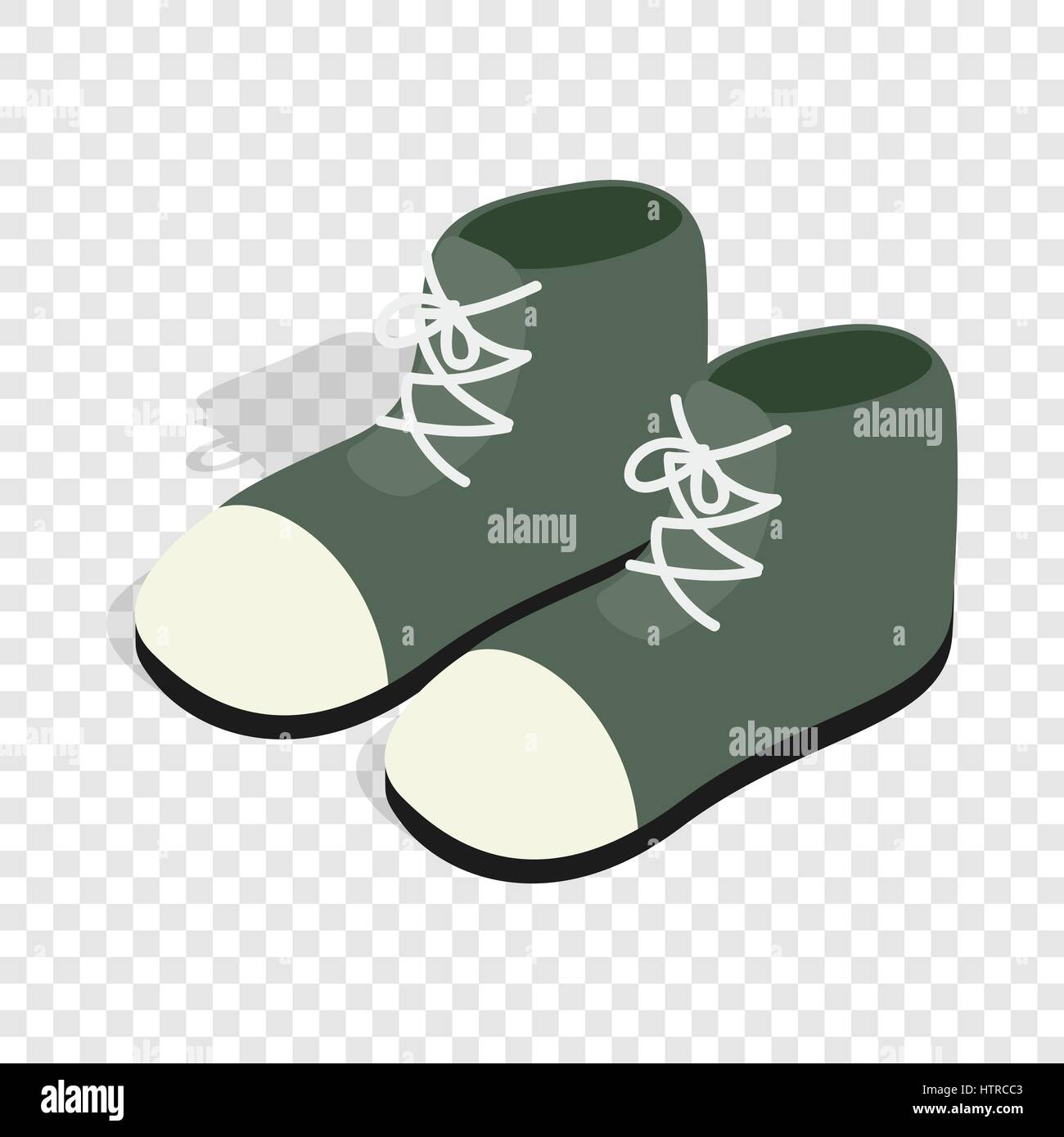 Pair of green boots isometric icon Stock Vector Image & Art - Alamy