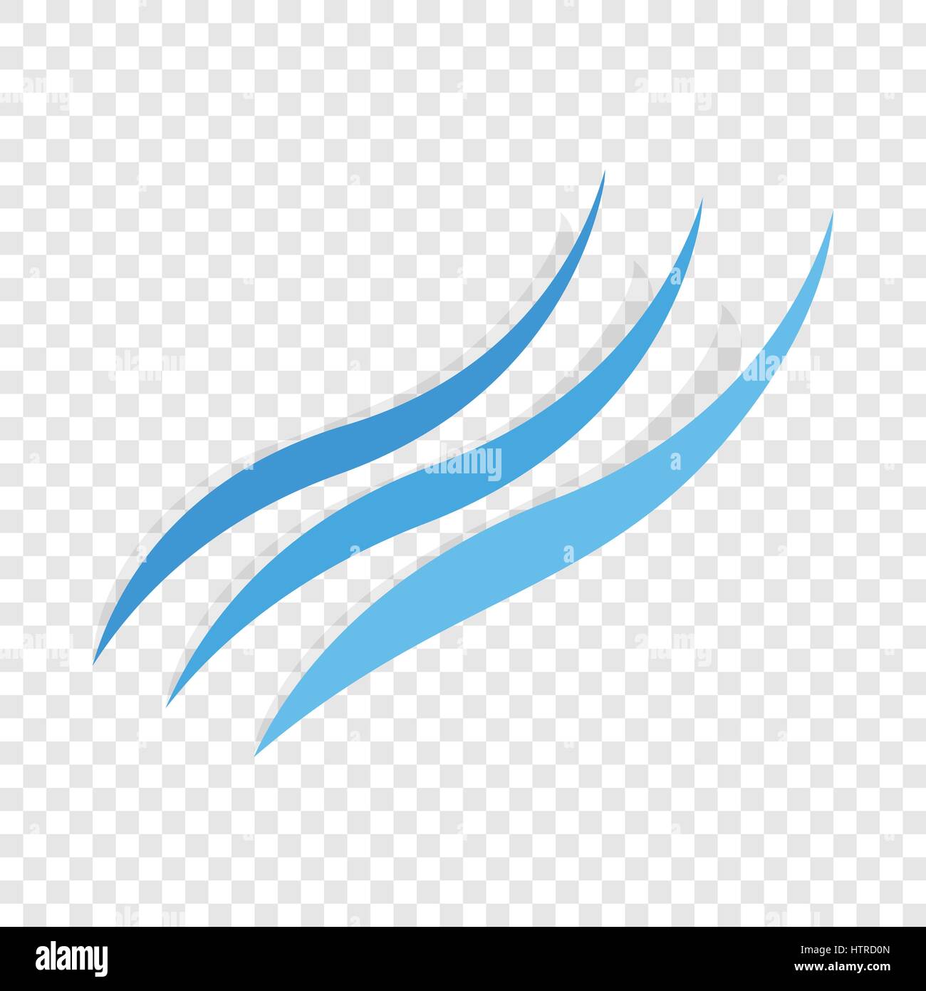 Blue waves isometric icon Stock Vector Image & Art - Alamy