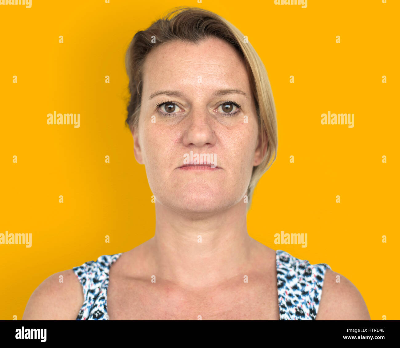 Mature caucasian woman neutral hi-res stock photography and images - Alamy