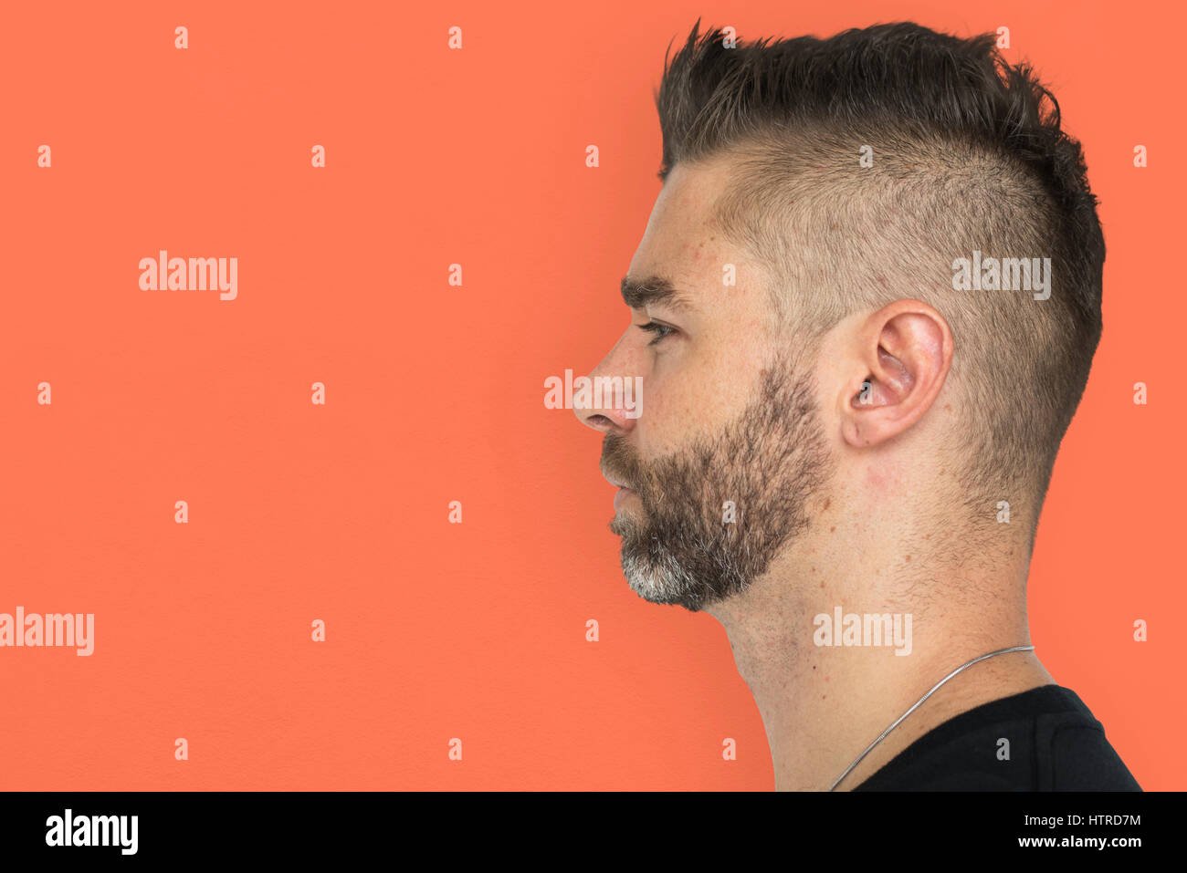 Men Adult Spiky Hair Side Stock Photo - Alamy