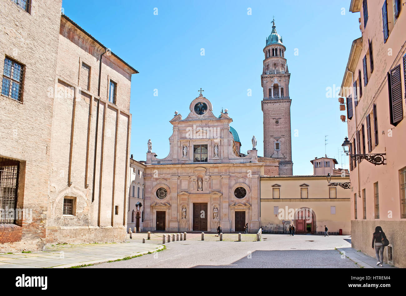 The San Giovanni Evangelista Church is the part of the Benedictine Convent, located in the same named square, opposite the apse of Duomo (Cathedral),  Stock Photo