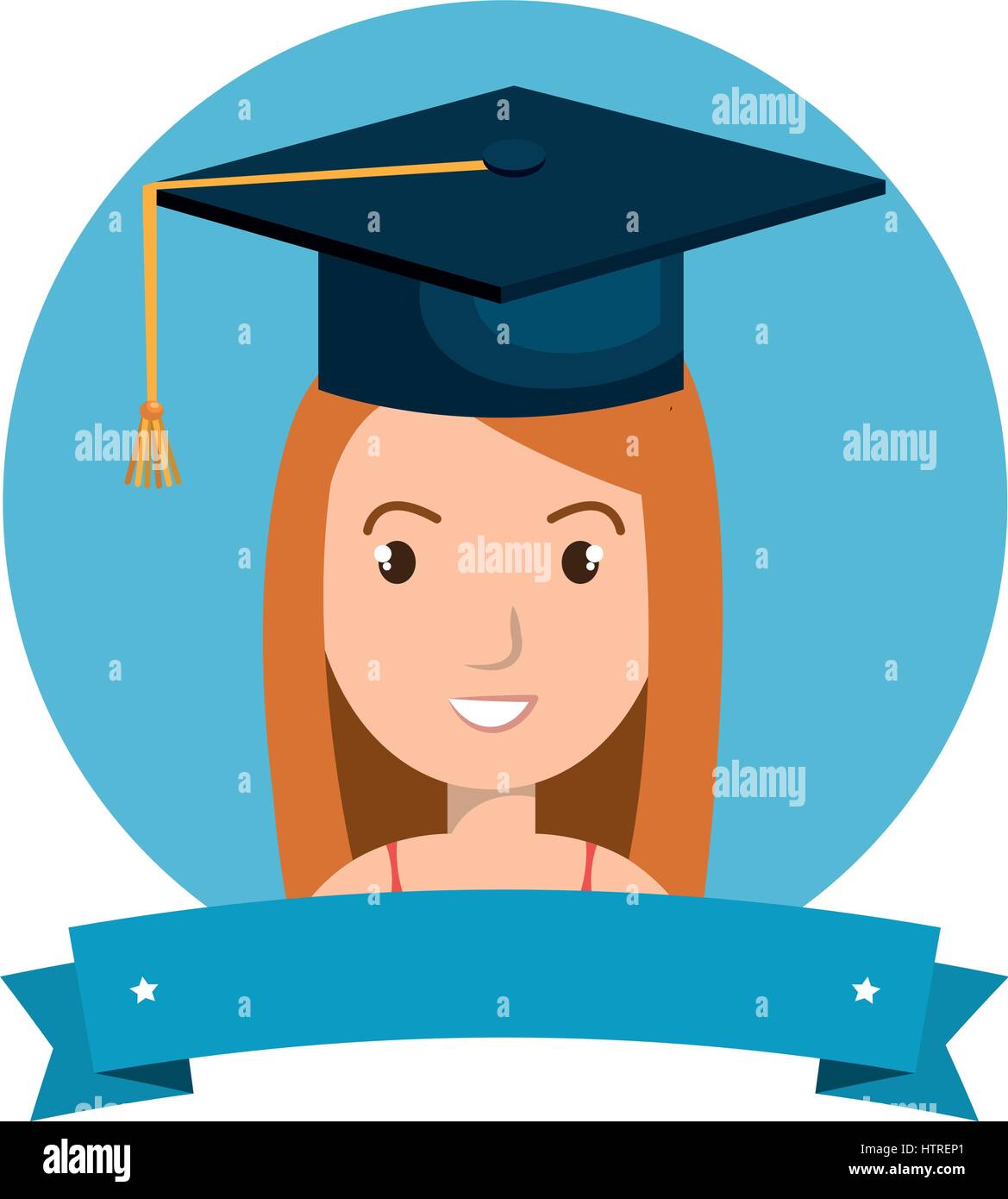 graduated avatar character emblem Stock Vector Image & Art - Alamy