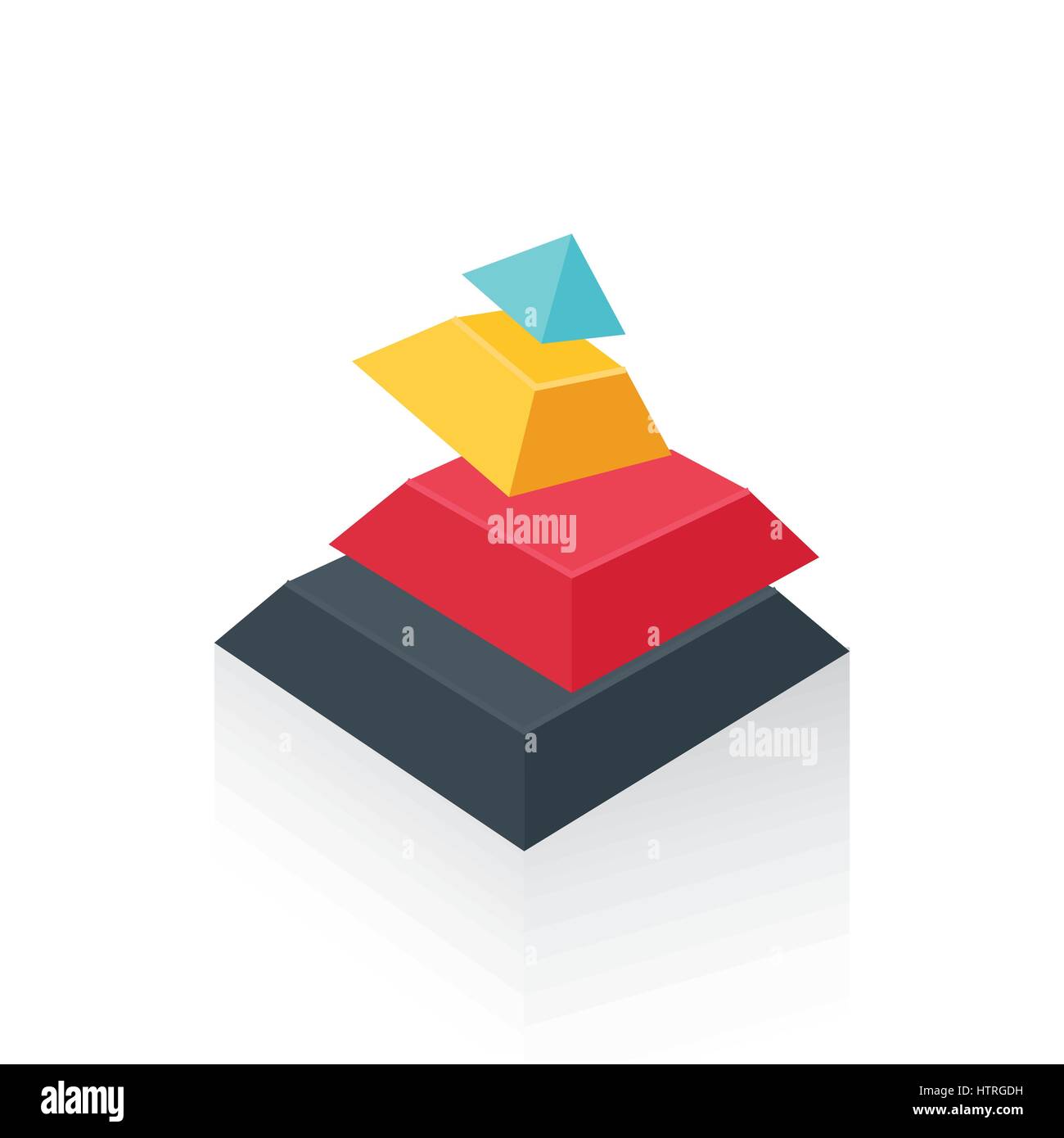 pyramid transform pink, blue, yellow Stock Vector Image & Art - Alamy