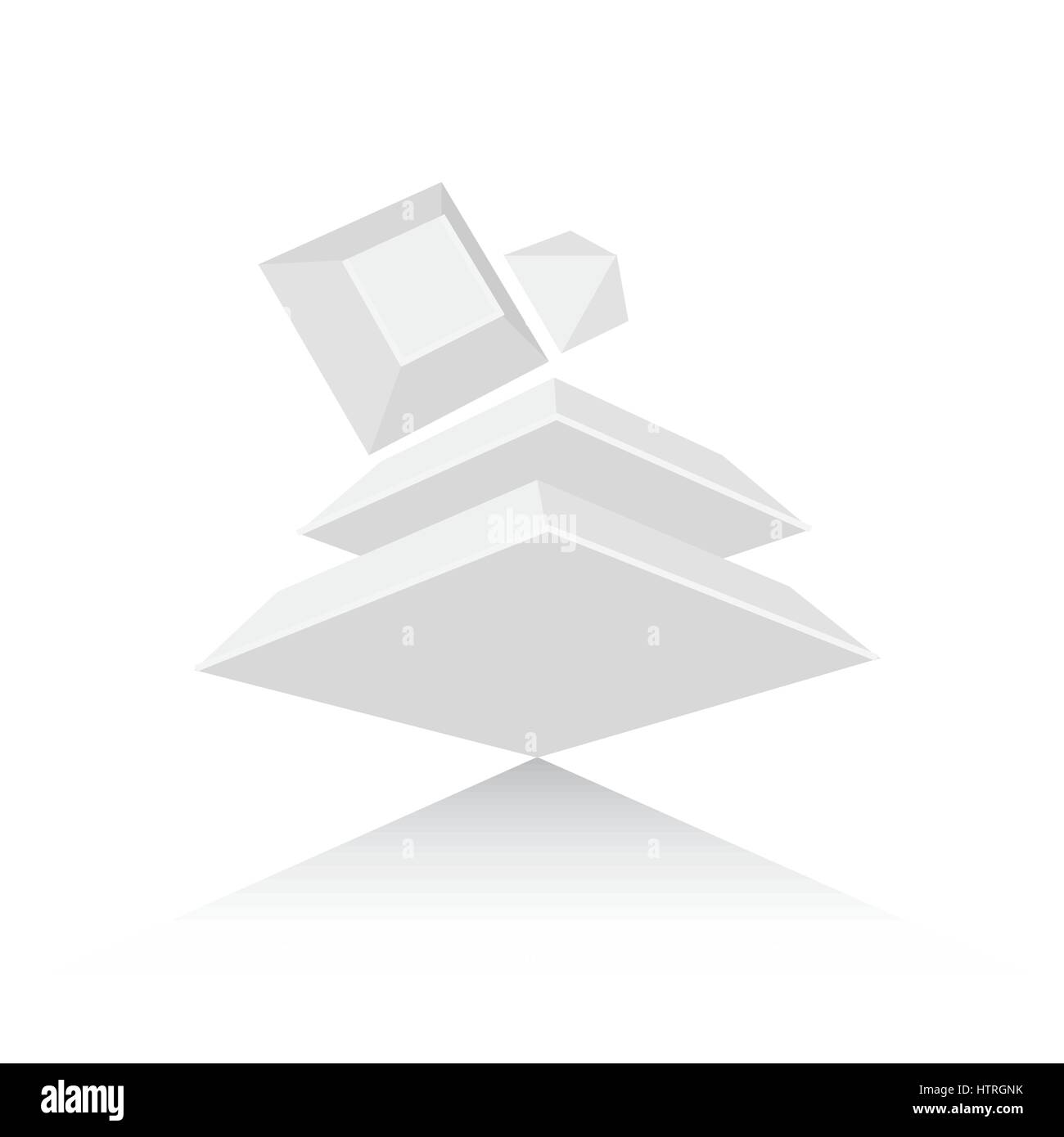 Abstract 3D Design white color Stock Vector Image & Art - Alamy