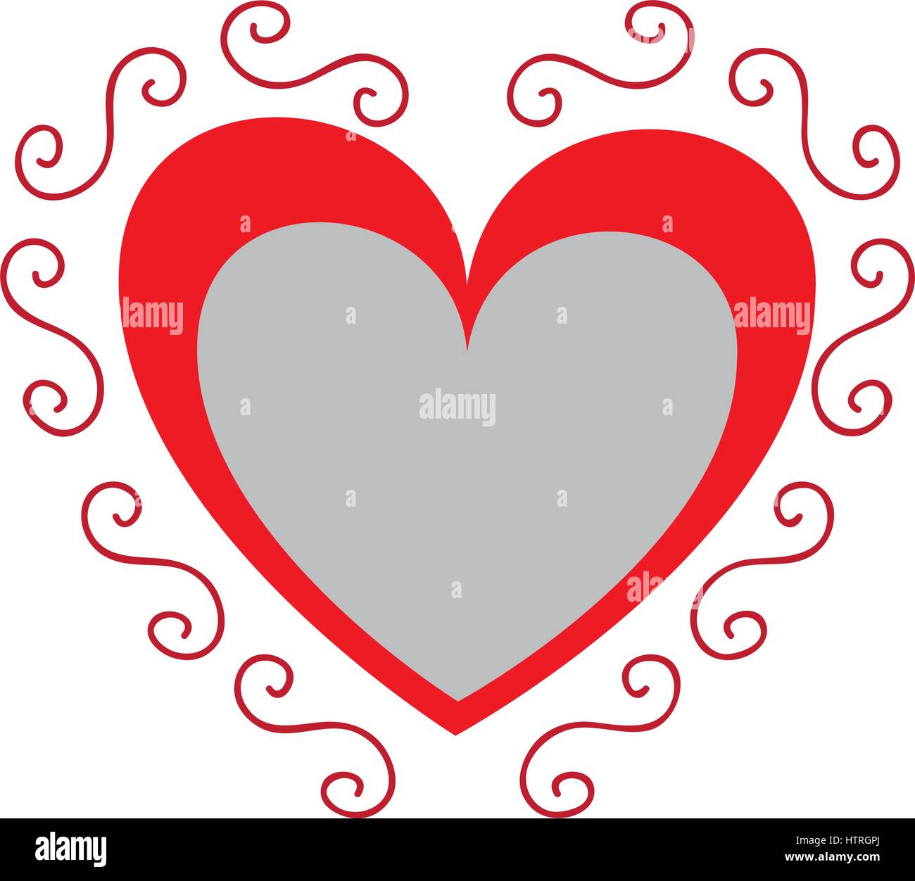 heart love romantic card Stock Vector Image & Art - Alamy