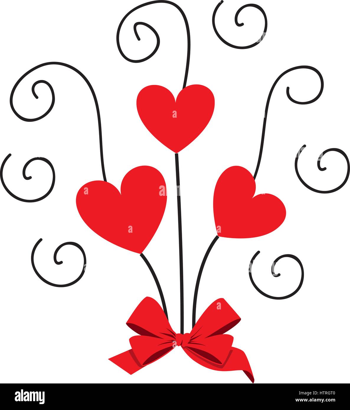 heart love romantic card Stock Vector Image & Art - Alamy