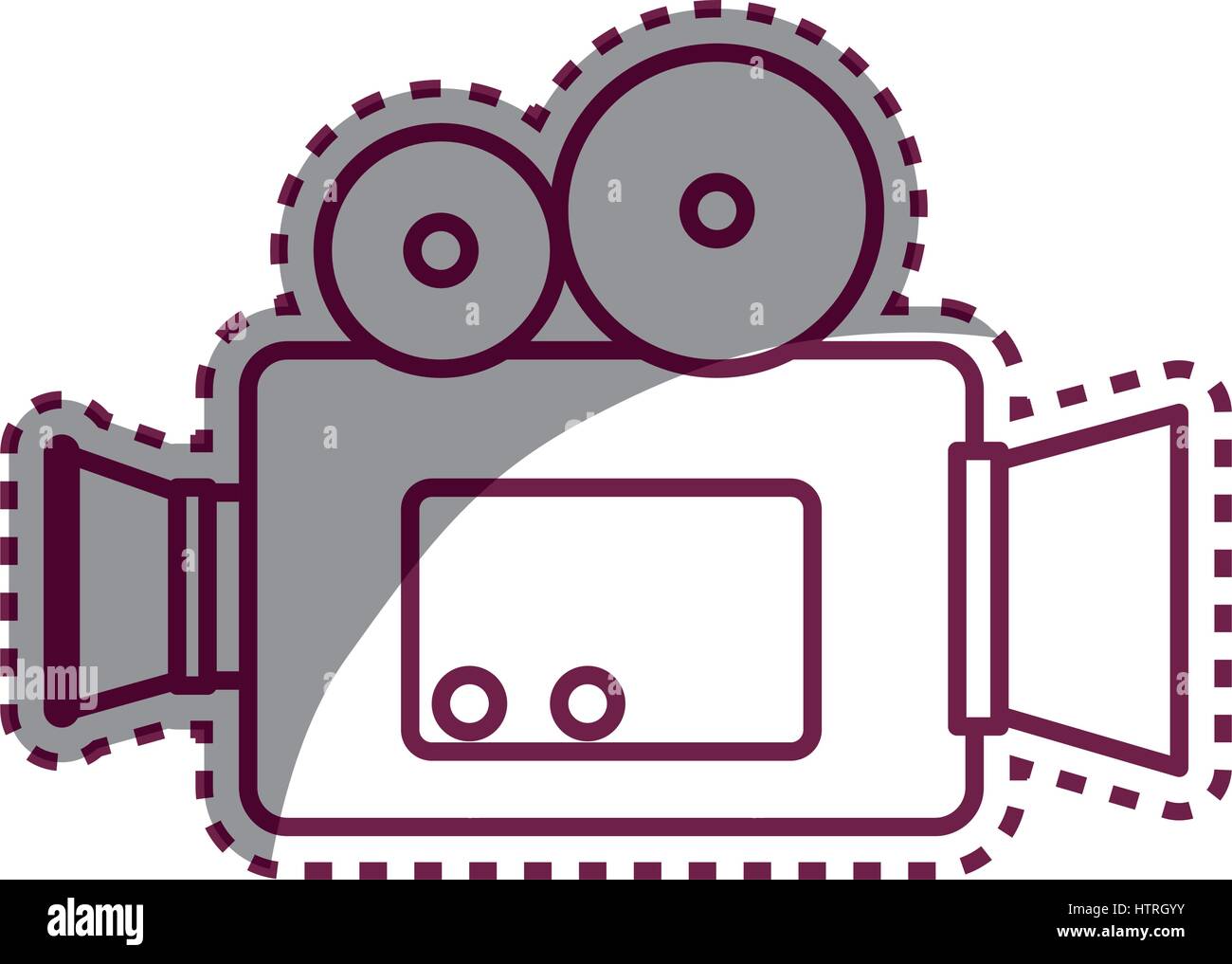 video camera isolated icon Stock Vector Image & Art - Alamy