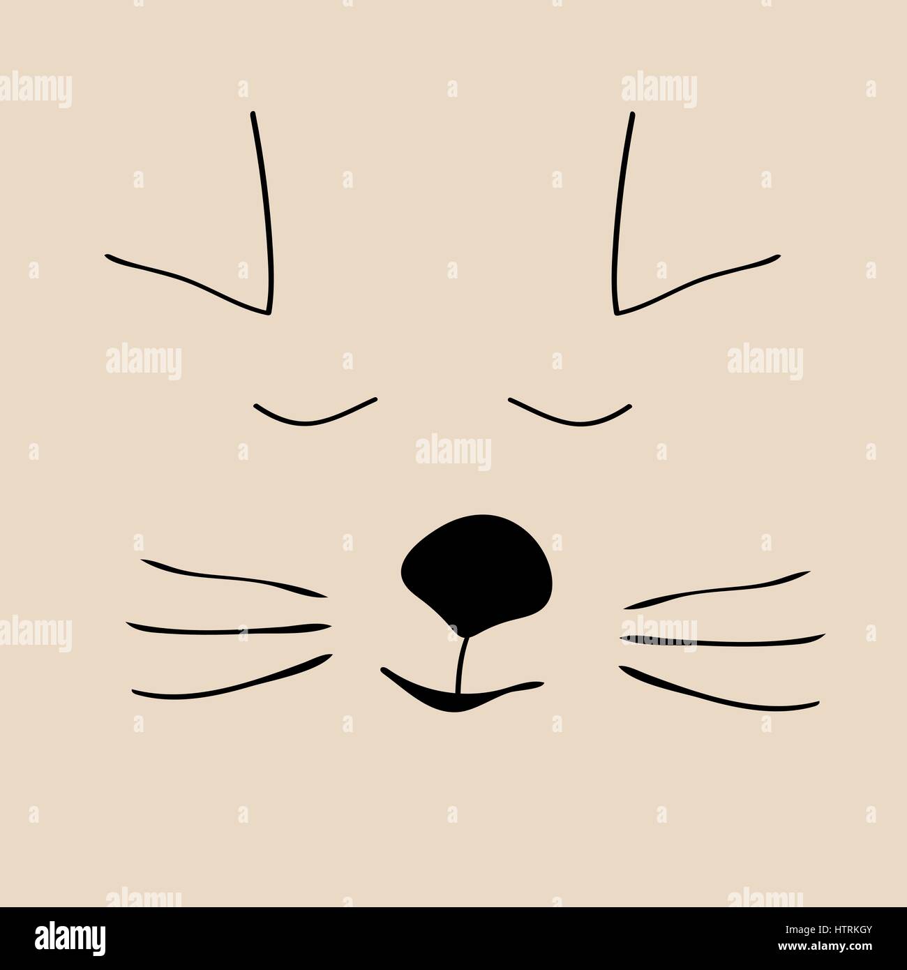 Kitty sleep cute funny cartoon cat head Stock Vector Image & Art - Alamy Kitty sleep cute funny cartoon cat head Stock Vector Image & Art - Alamy