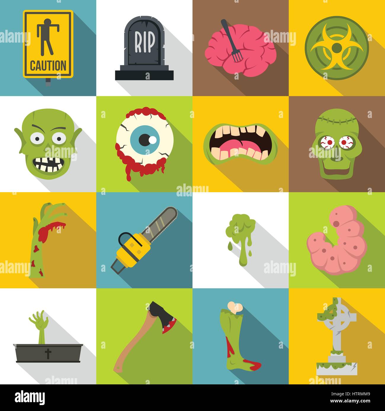 Zombie icon Stock Vector Images - Alamy