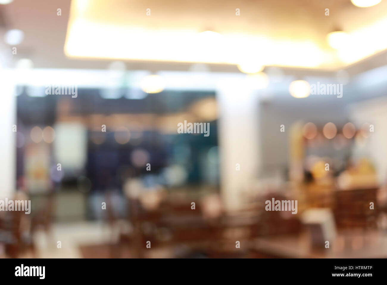 Abstract blur background of Restaurants cafe for design backdrop to Presentation or business promotion. Stock Photo