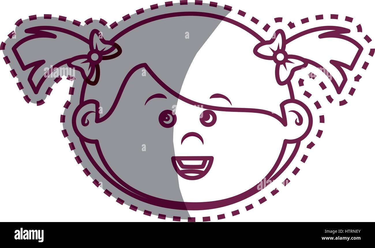 cute little girl character Stock Vector Image & Art - Alamy