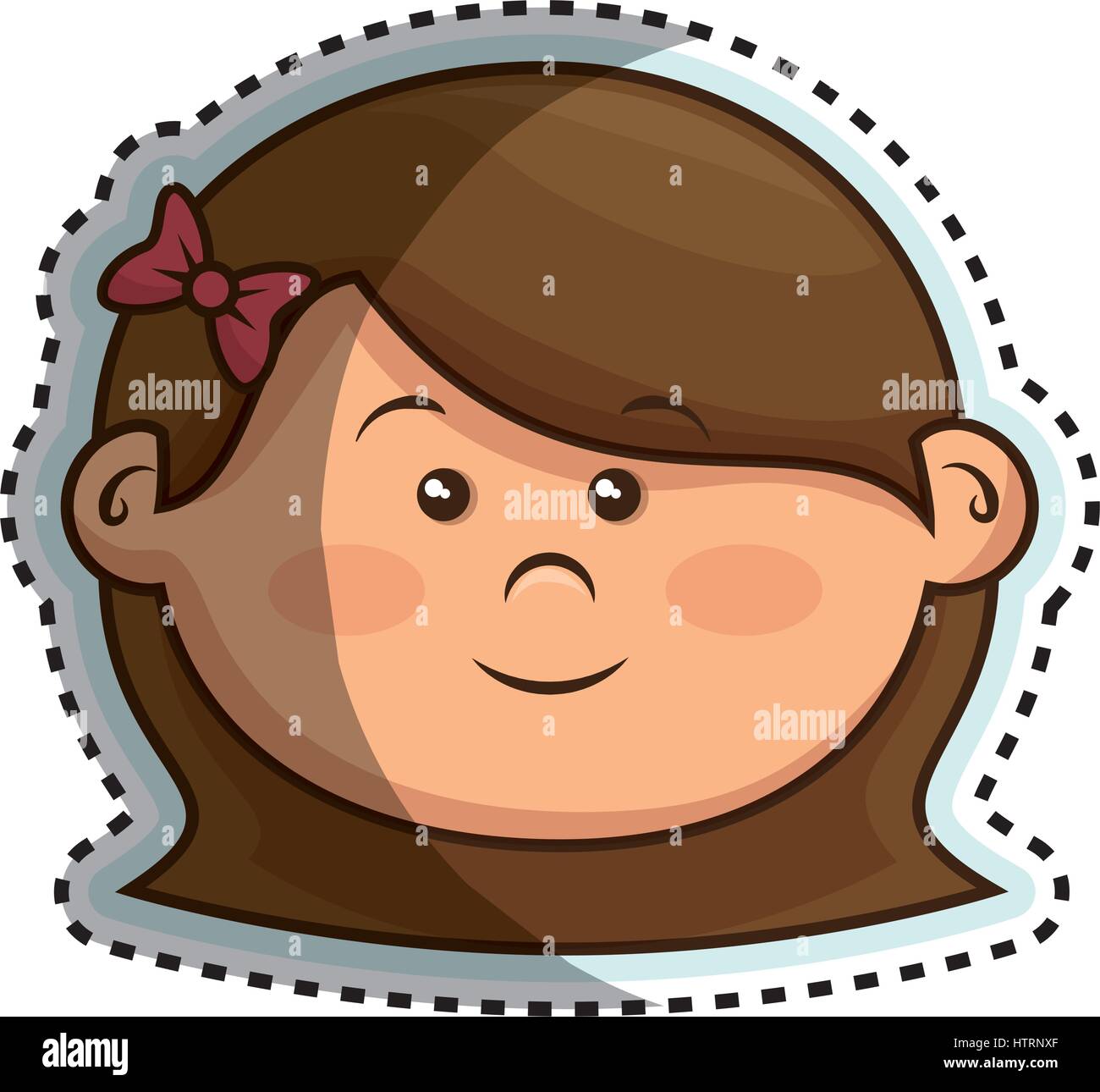 cute little girl character Stock Vector Image & Art - Alamy