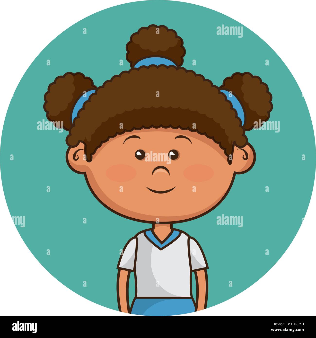 cute little girl character Stock Vector Image & Art Alamy