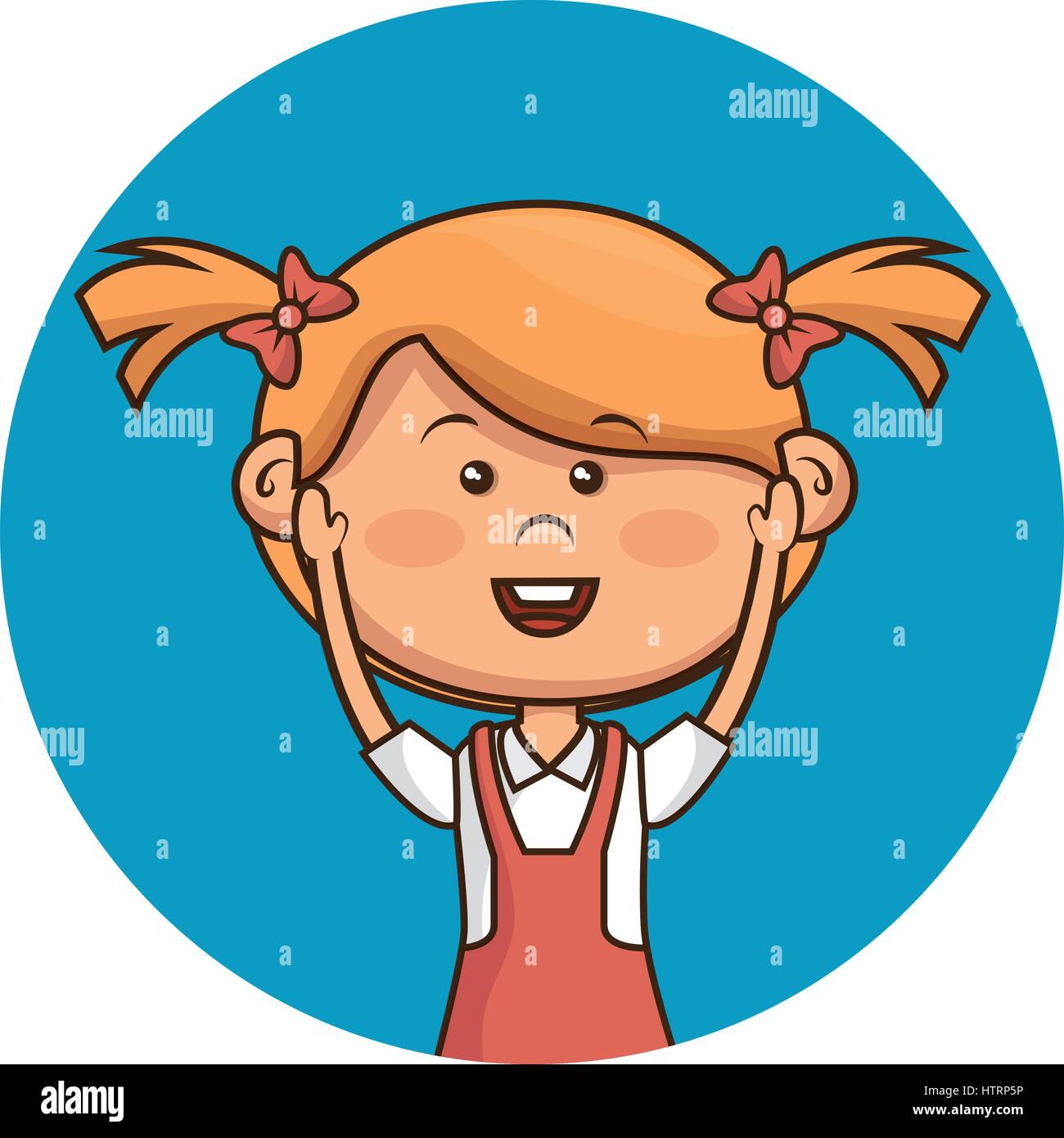 cute little girl character Stock Vector Image & Art Alamy
