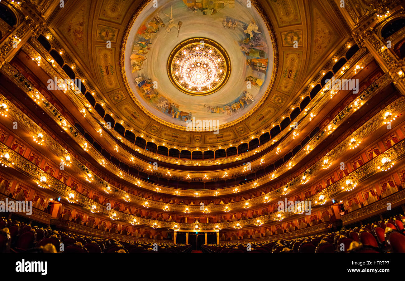 The world famous Teatro Colon in Buenos Aires Stock Photo