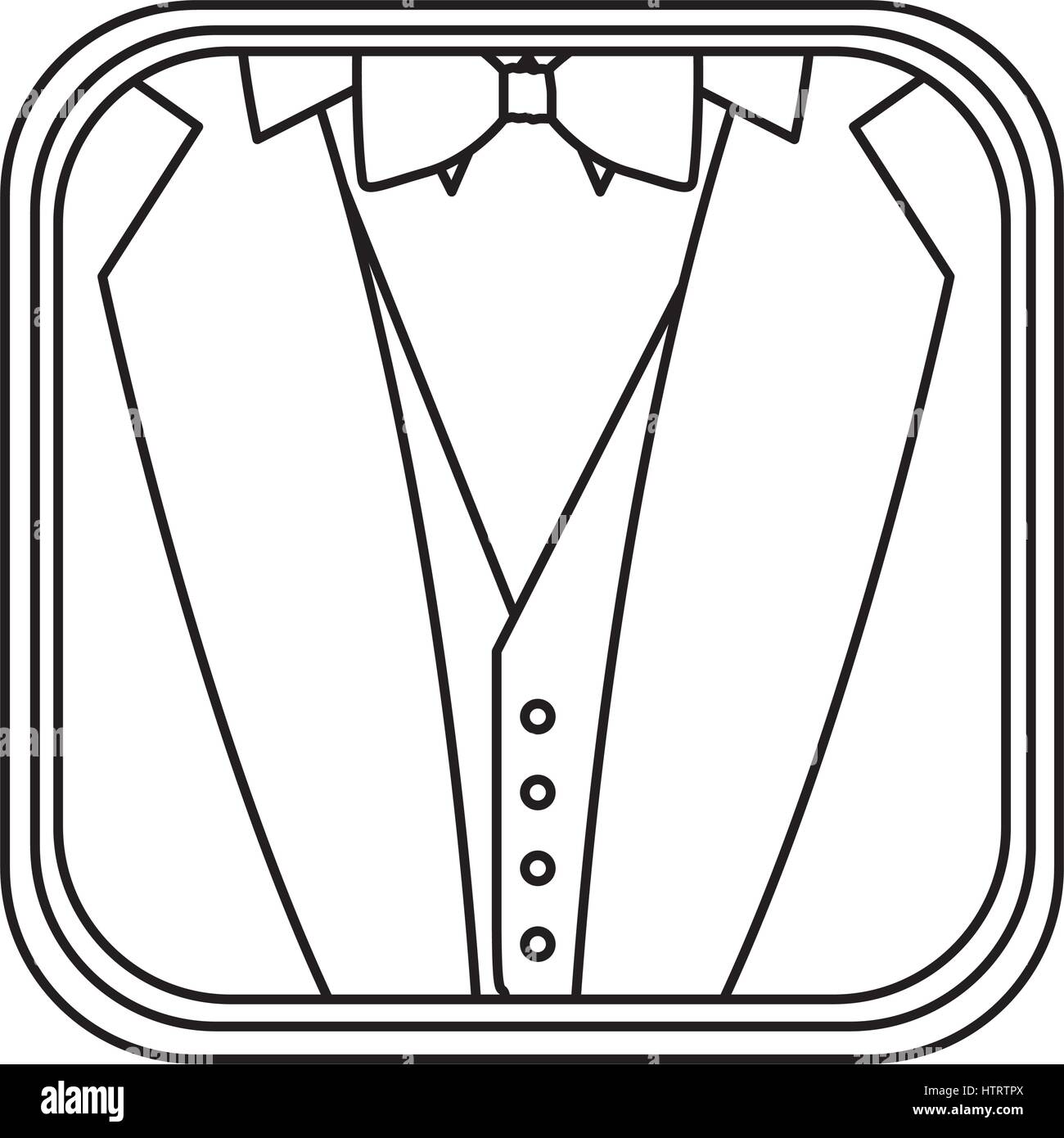 Formal Image Rounded monochrome rounded square with background of formal suit Stock Vector ...
