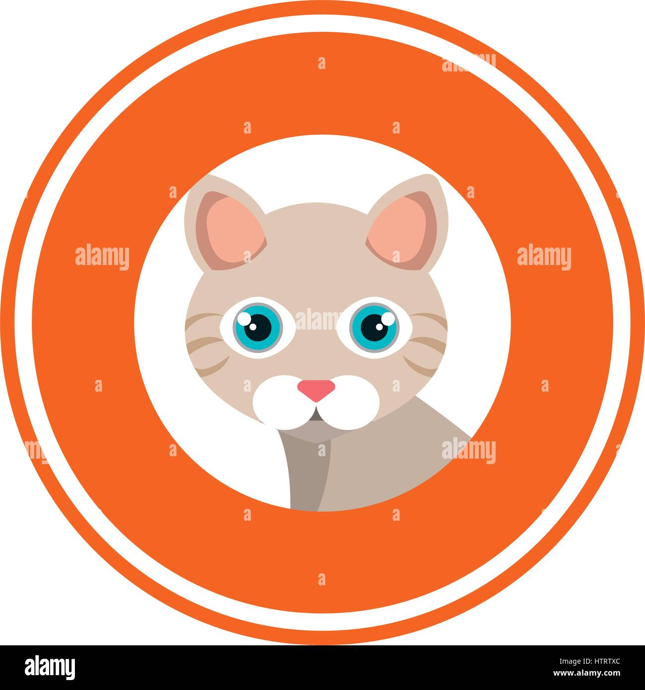 cute kitty mascot icon Stock Vector Image & Art - Alamy