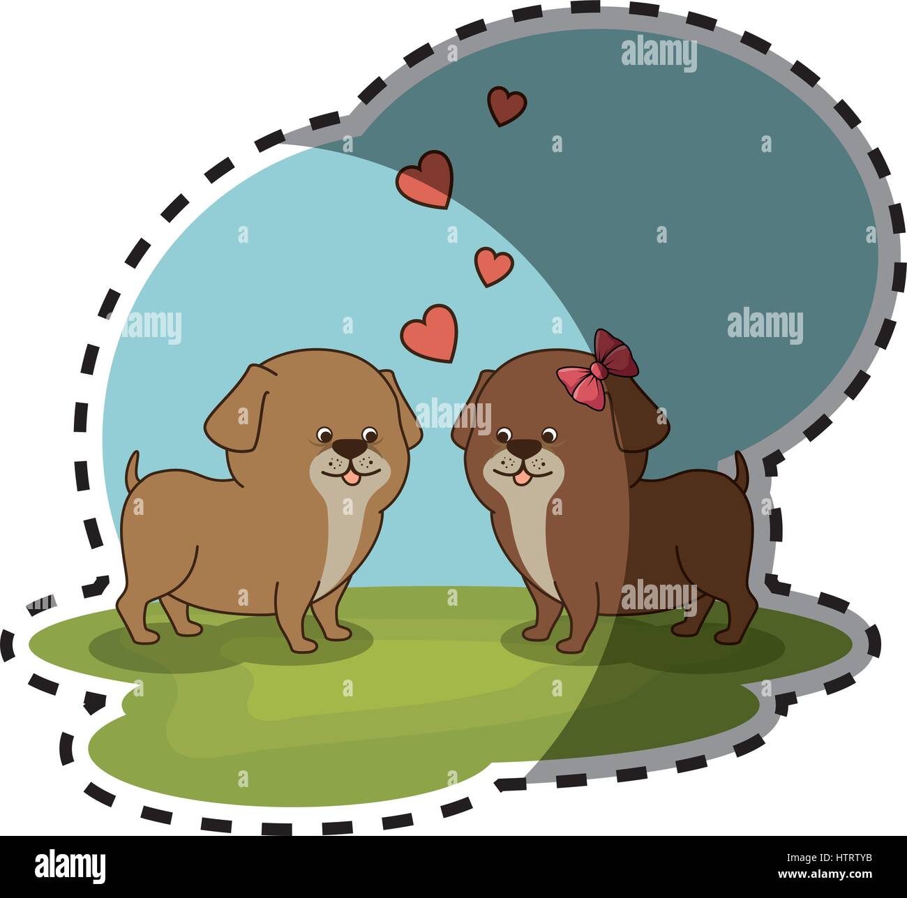 cute doggy pet icon Stock Vector Image & Art - Alamy