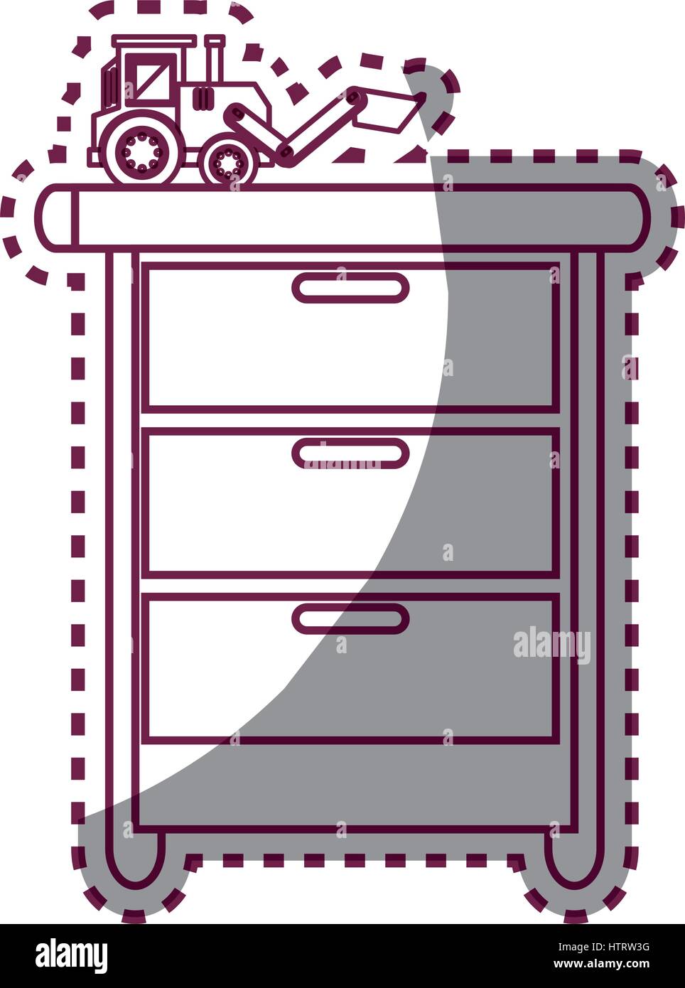 Toy on chest of drawers Stock Vector Image & Art Alamy