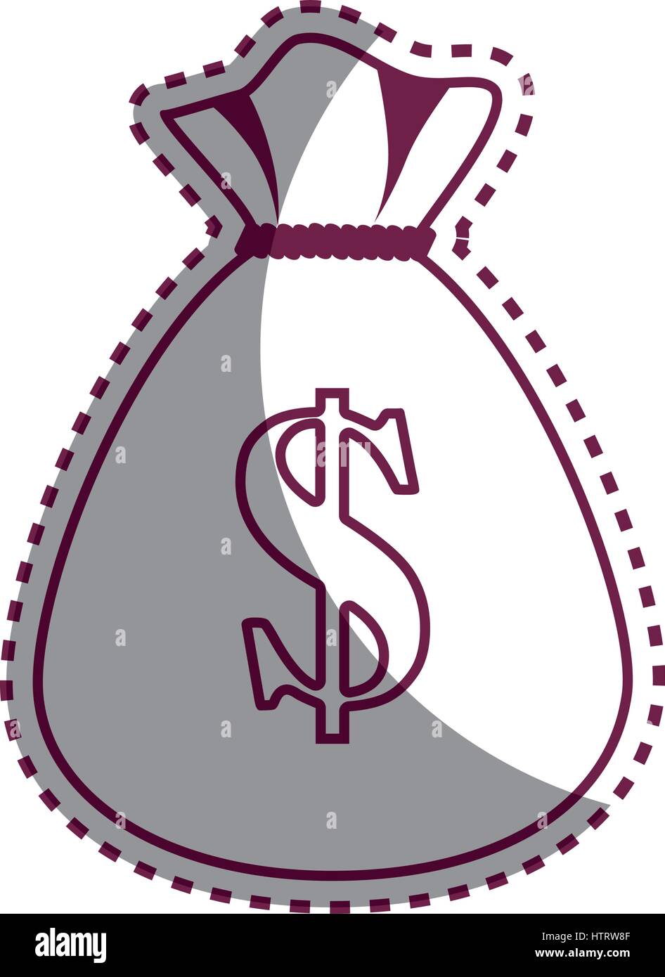 money bag isolated icon Stock Vector Image & Art - Alamy