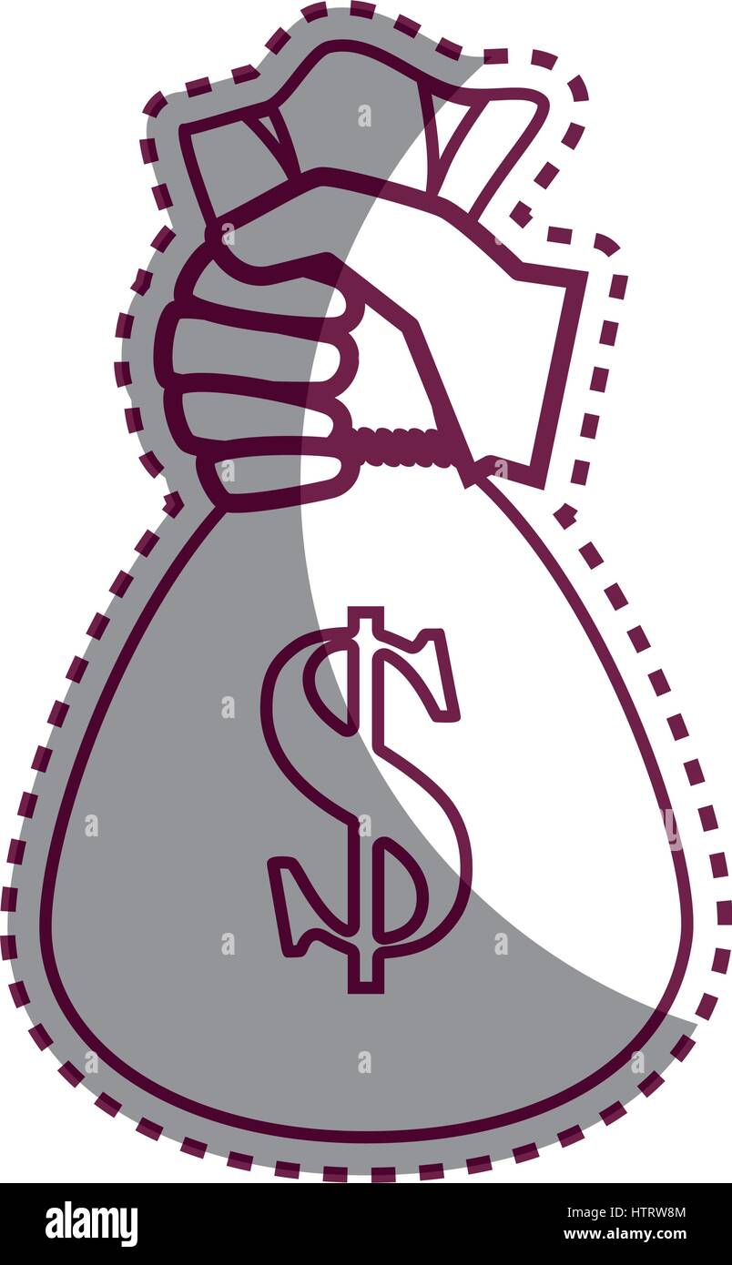 money bag isolated icon Stock Vector Image & Art - Alamy