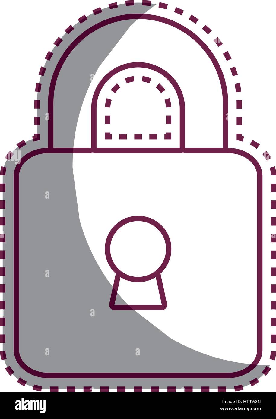 safe padlock isolated icon Stock Vector Image & Art - Alamy
