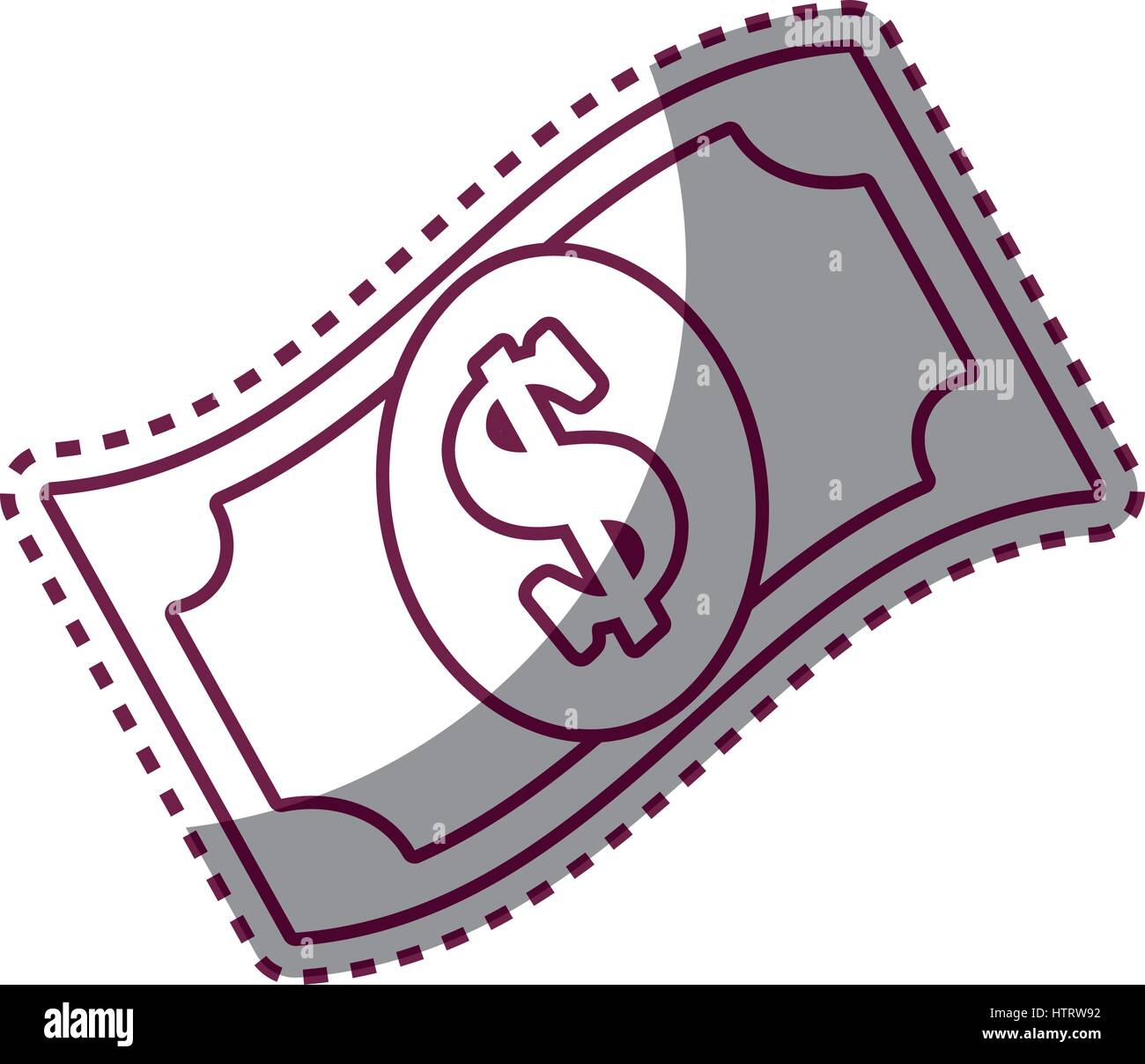bill dollar money icon Stock Vector Image & Art - Alamy