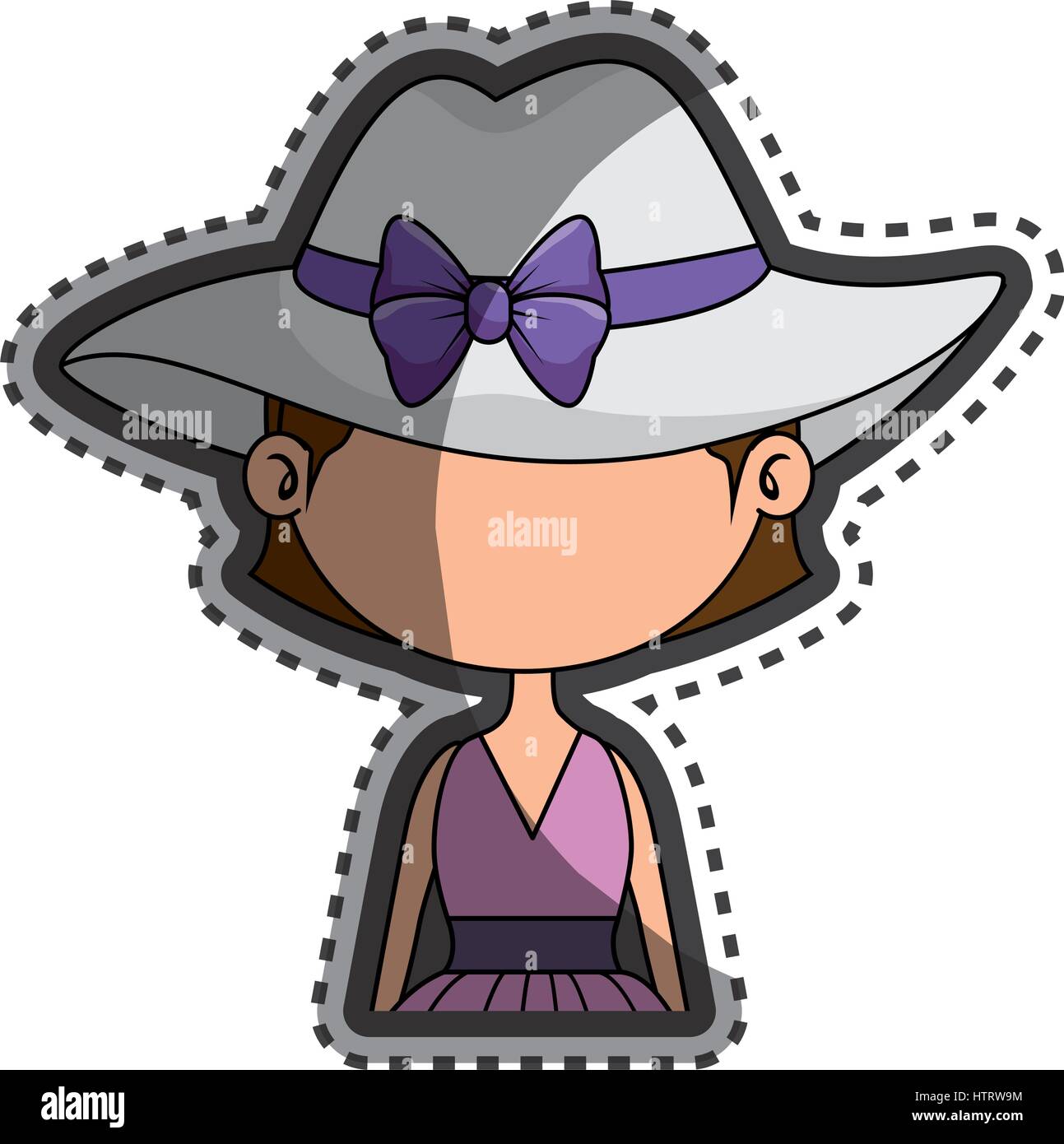 cute little girl character Stock Vector Image & Art - Alamy