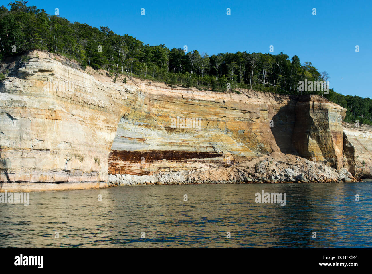 Painted Rocks, Upper Peninsula Michigan Stock Photo Alamy