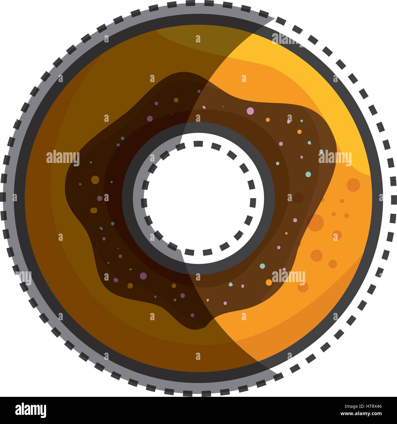delicious sweet donut icon Stock Vector Image & Art - Alamy