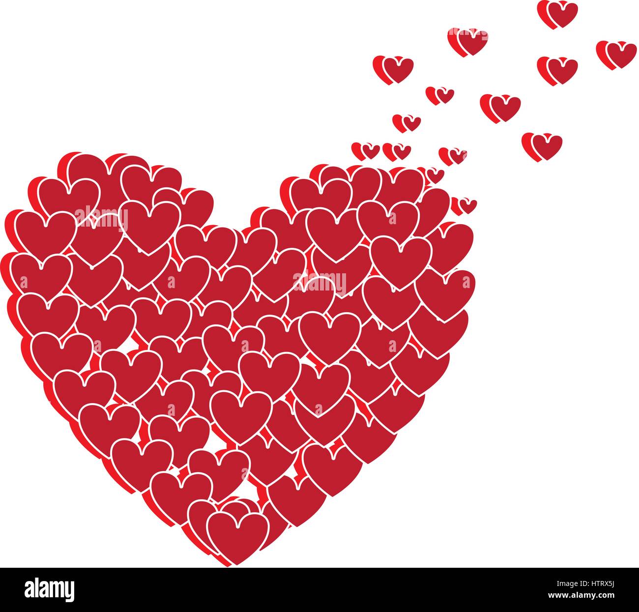 heart love romantic card Stock Vector Image & Art - Alamy
