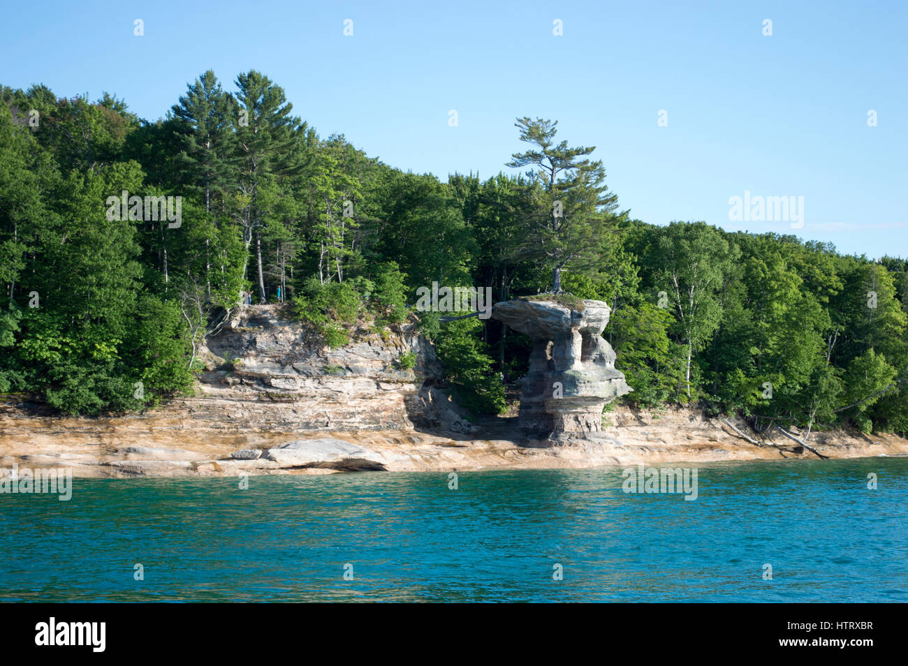 Painted Rocks, Upper Peninsula Michigan Stock Photo - Alamy