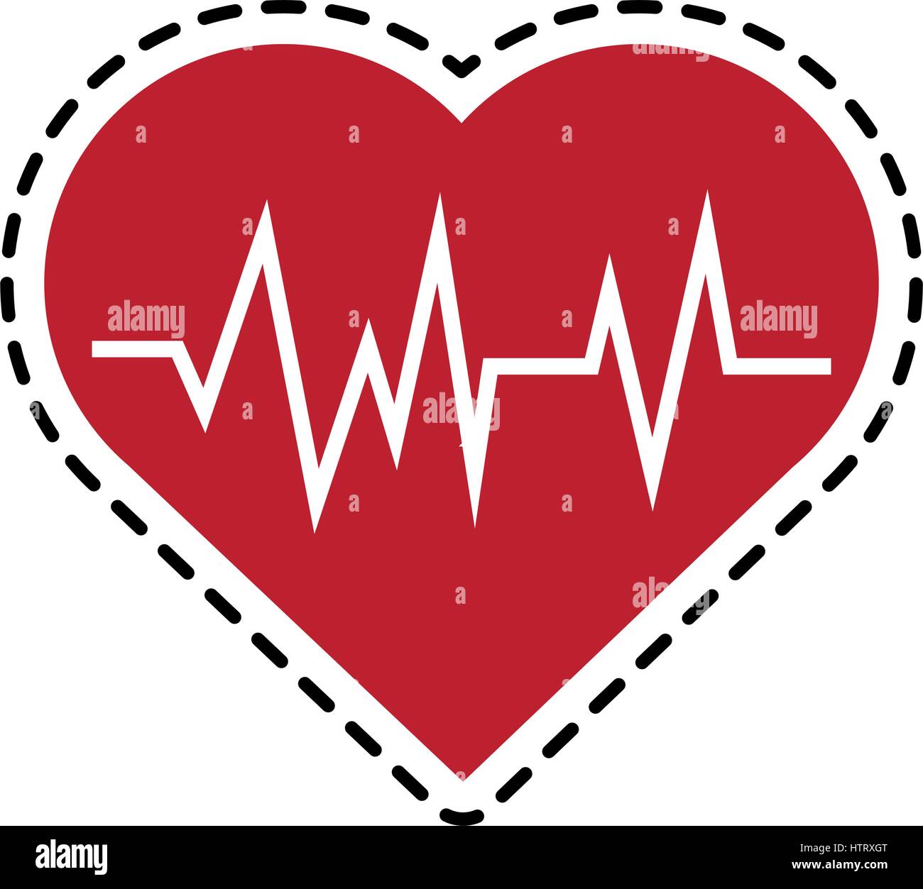 heart cardiogram health icon image Stock Vector Image & Art - Alamy