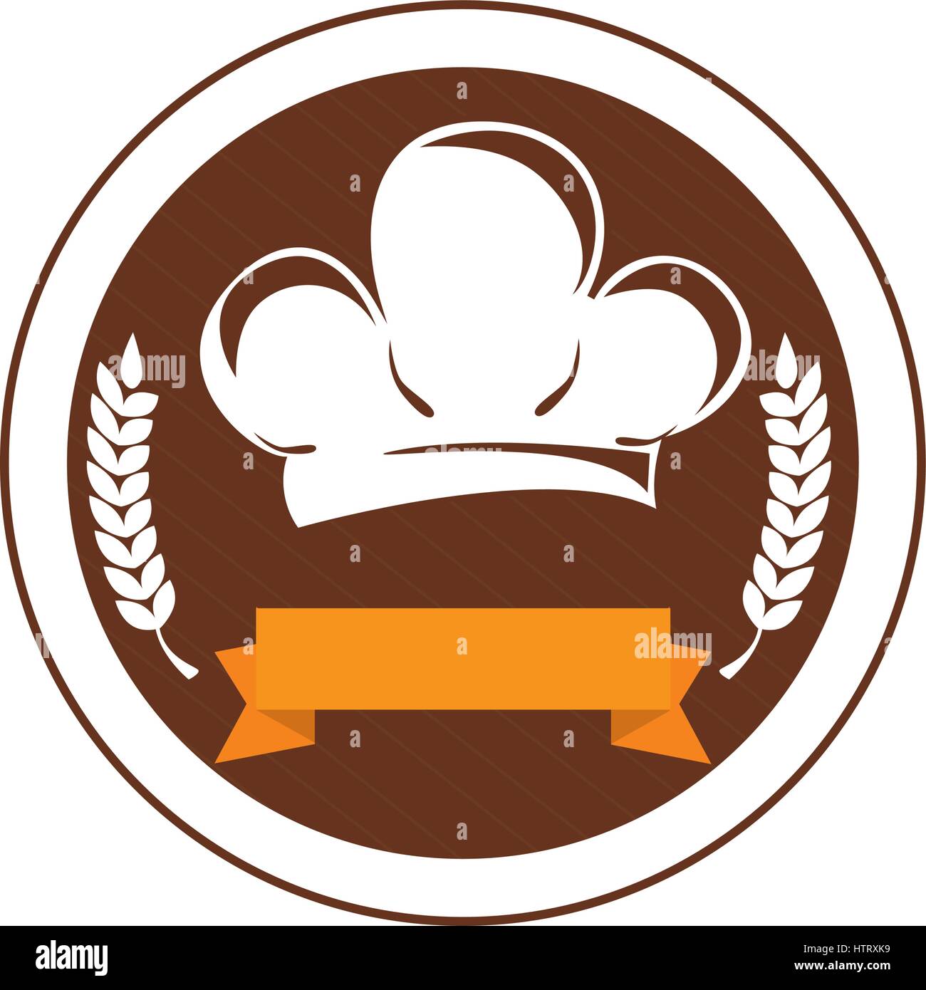 Chef Hat Restaurant Emblem Stock Vector Art Illustration Vector
