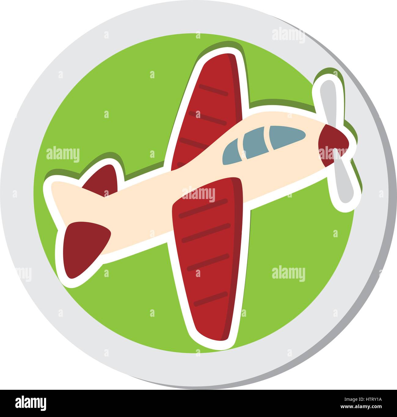 cute airplane toy icon Stock Vector Image & Art - Alamy