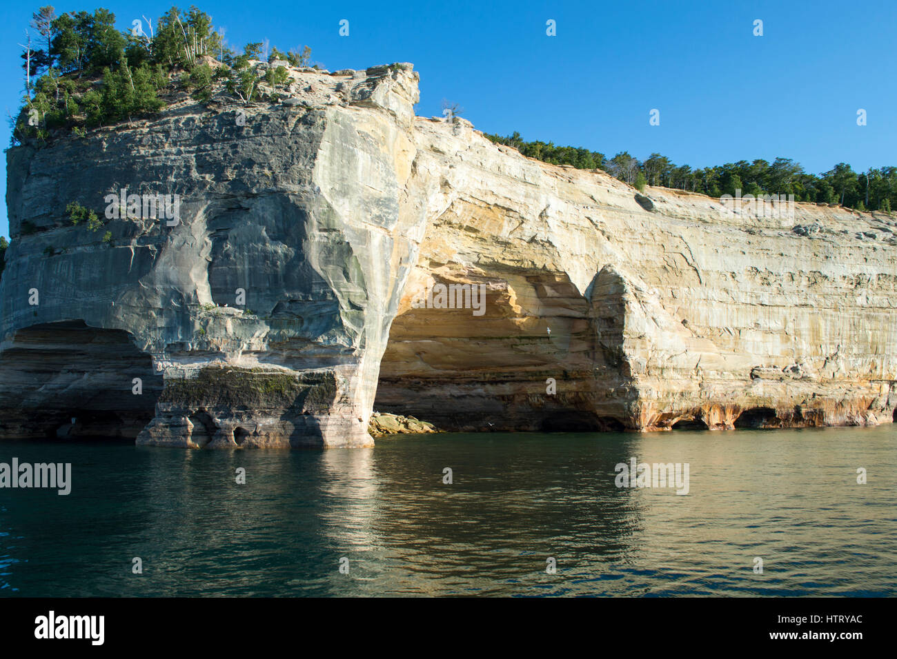 Painted Rocks, Upper Peninsula Michigan Stock Photo Alamy
