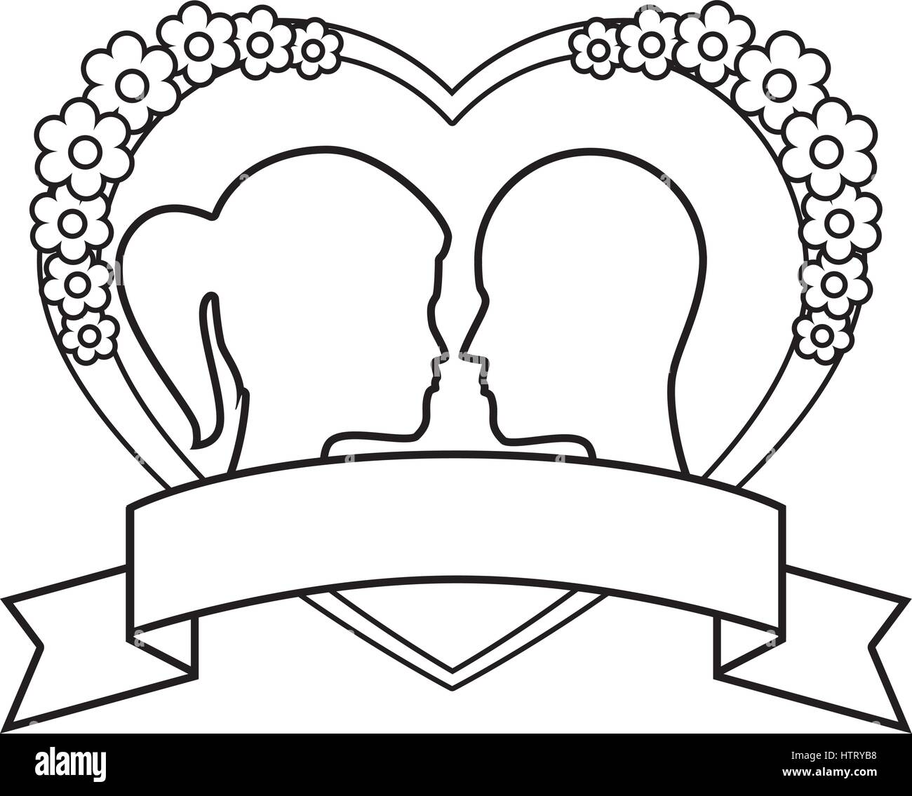 Wedding invitation card married Black and White Stock Photos & Images ...