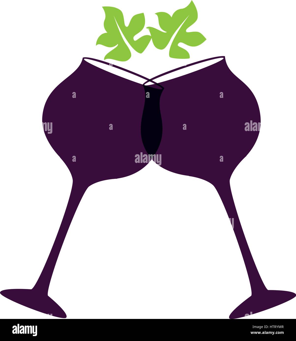 Toast with wine glasses Stock Vector Image & Art Alamy