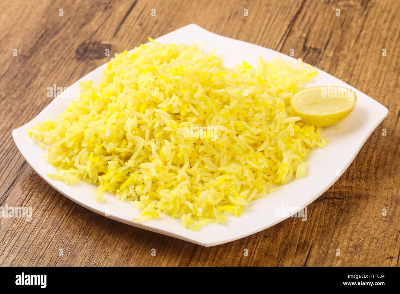 Indian traditional cuisine Yellow Rice with Lime Stock Photo Alamy