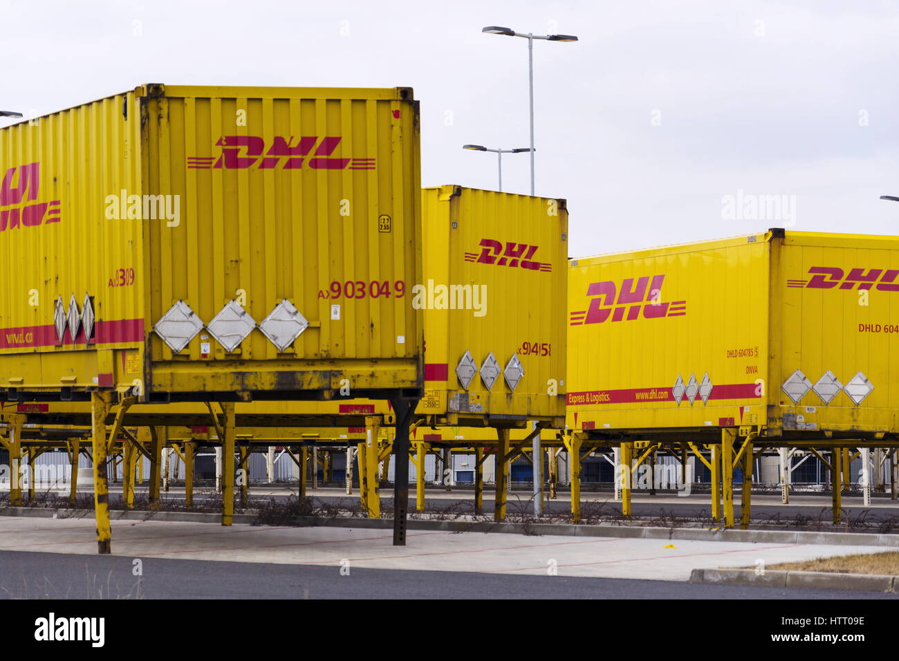 Dhl shipping containers hires stock photography and images Alamy