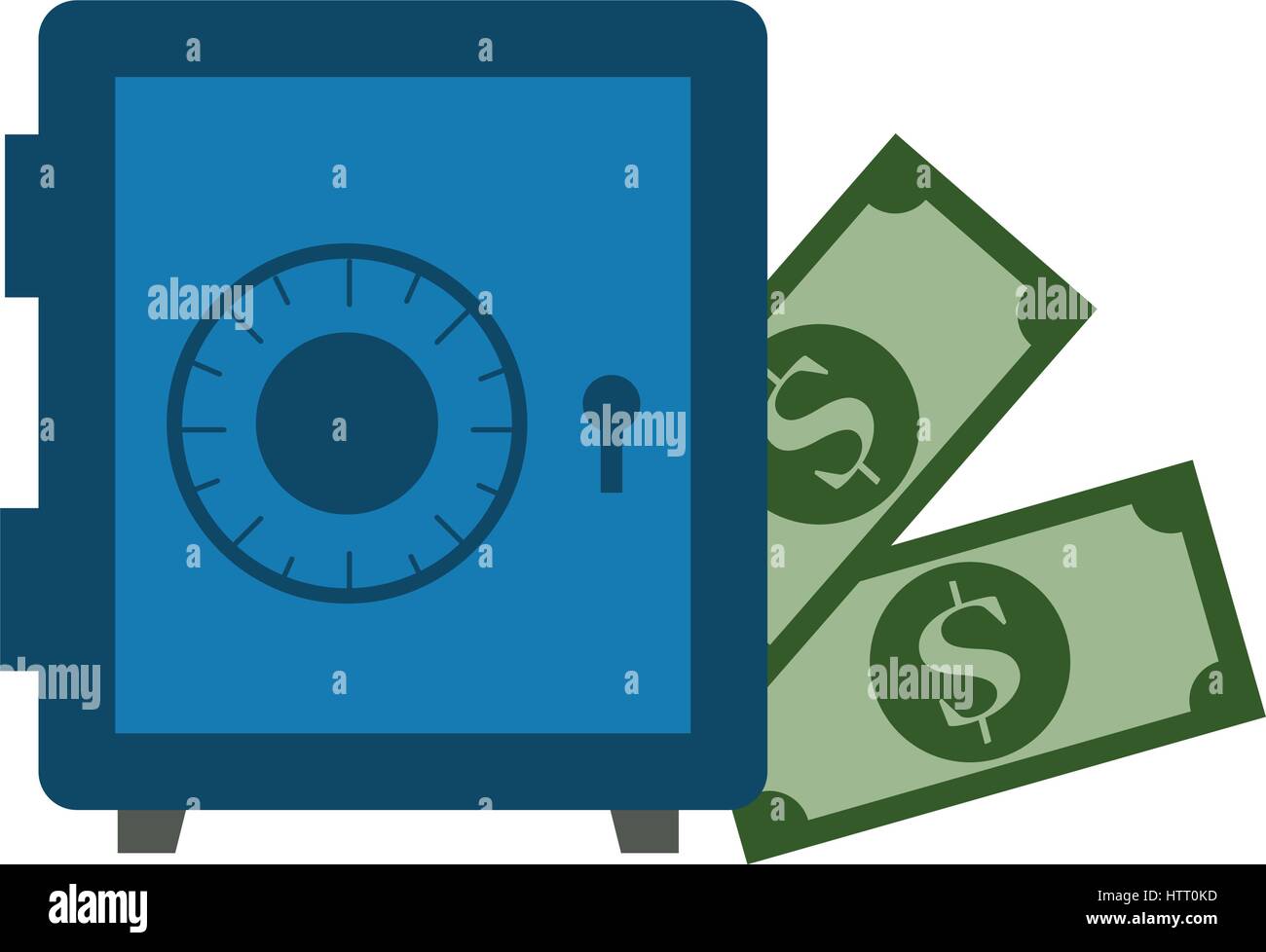 safe box with bills dollars money icon Stock Vector Image & Art - Alamy