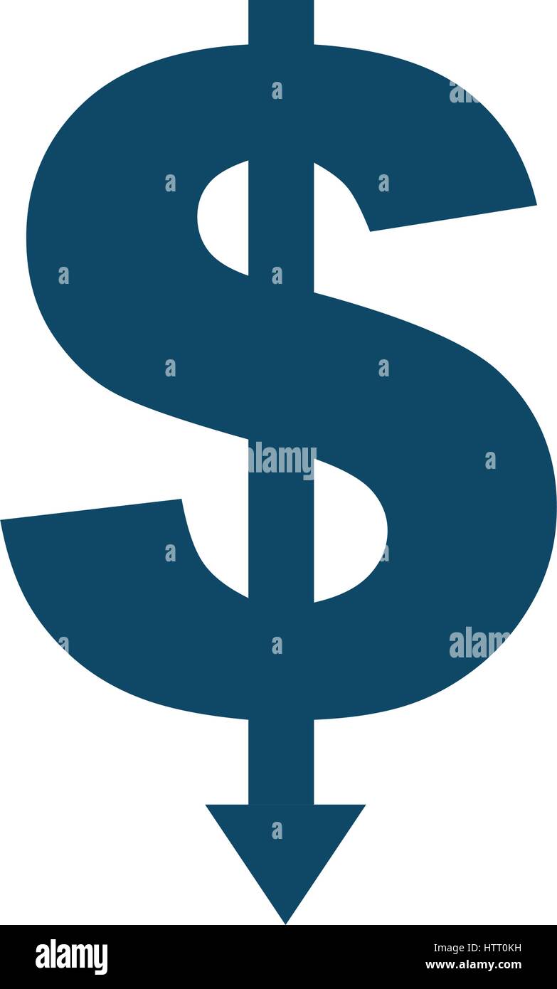 money symbol with arrow isolated icon Stock Vector Image & Art - Alamy