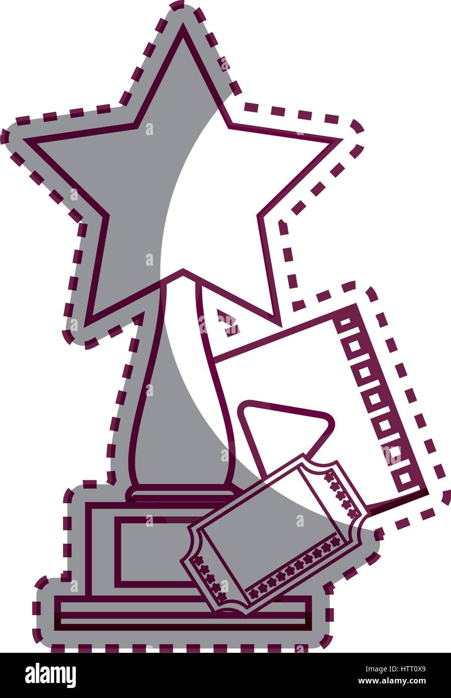 Movie entertainment set icons Stock Vector Image & Art - Alamy